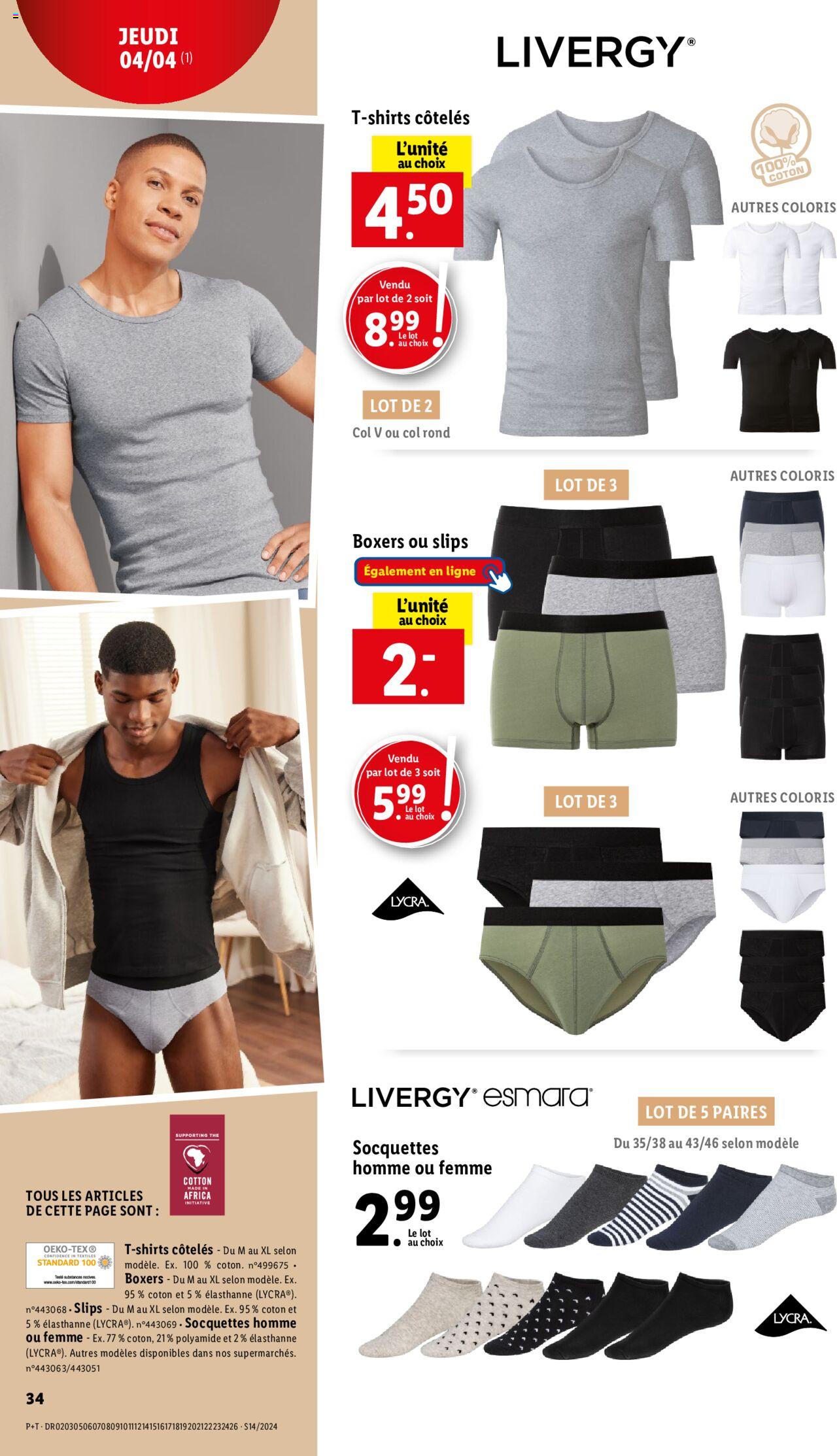 Catalogue Lidl 3 – 9 Avril 2024 Page 34