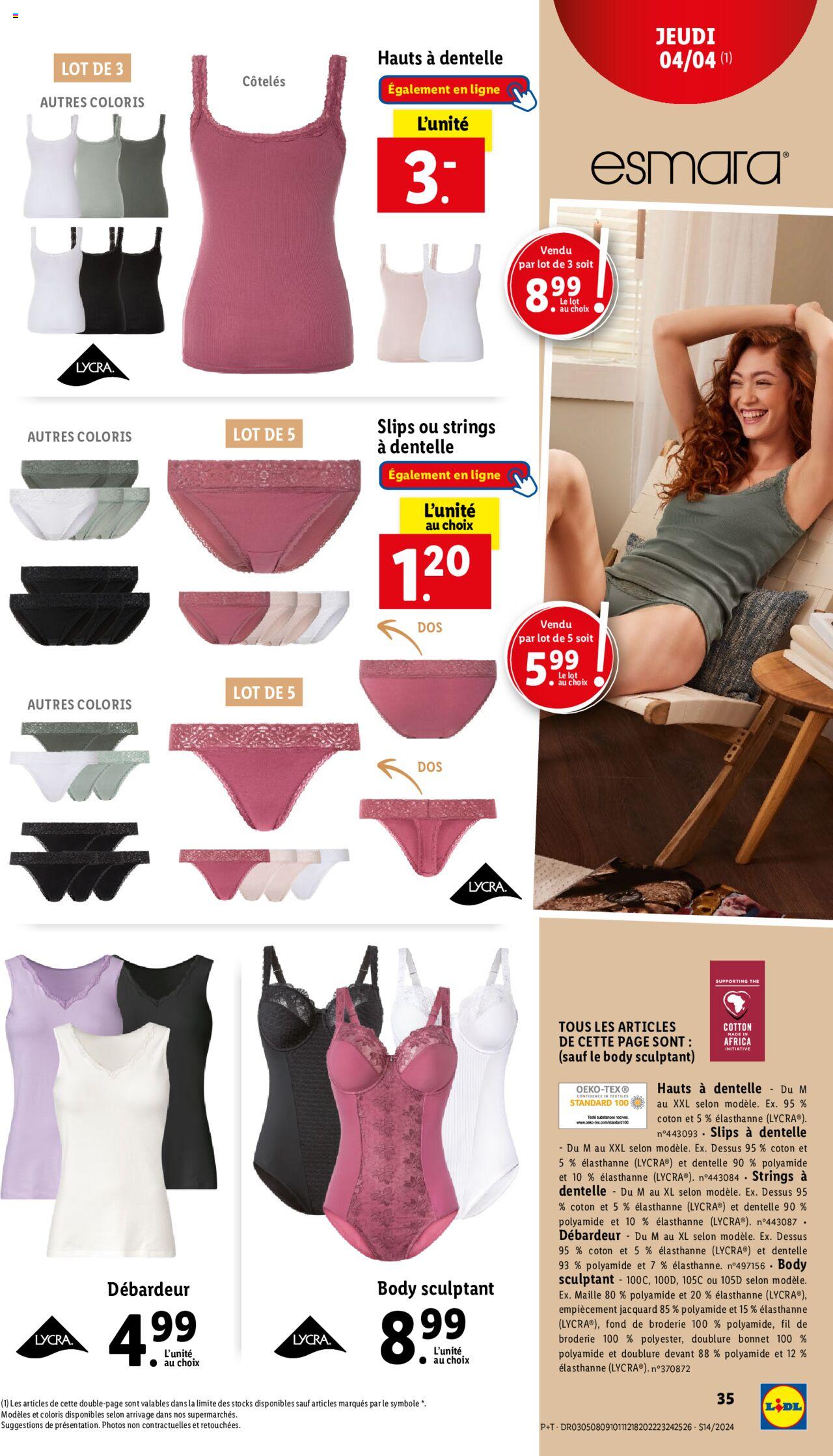 Catalogue Lidl 3 – 9 Avril 2024 Page 35