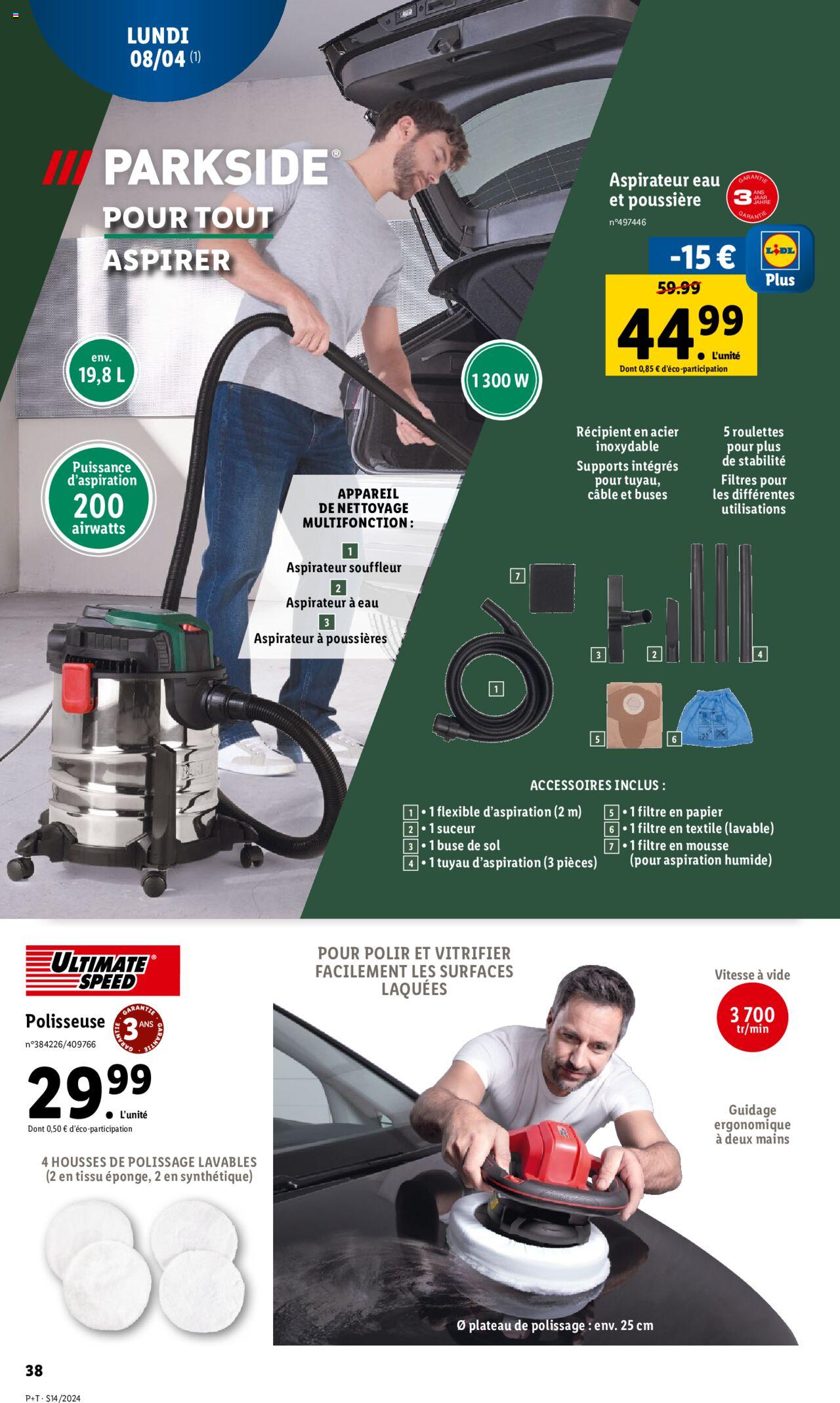 Catalogue Lidl 3 – 9 Avril 2024 Page 38