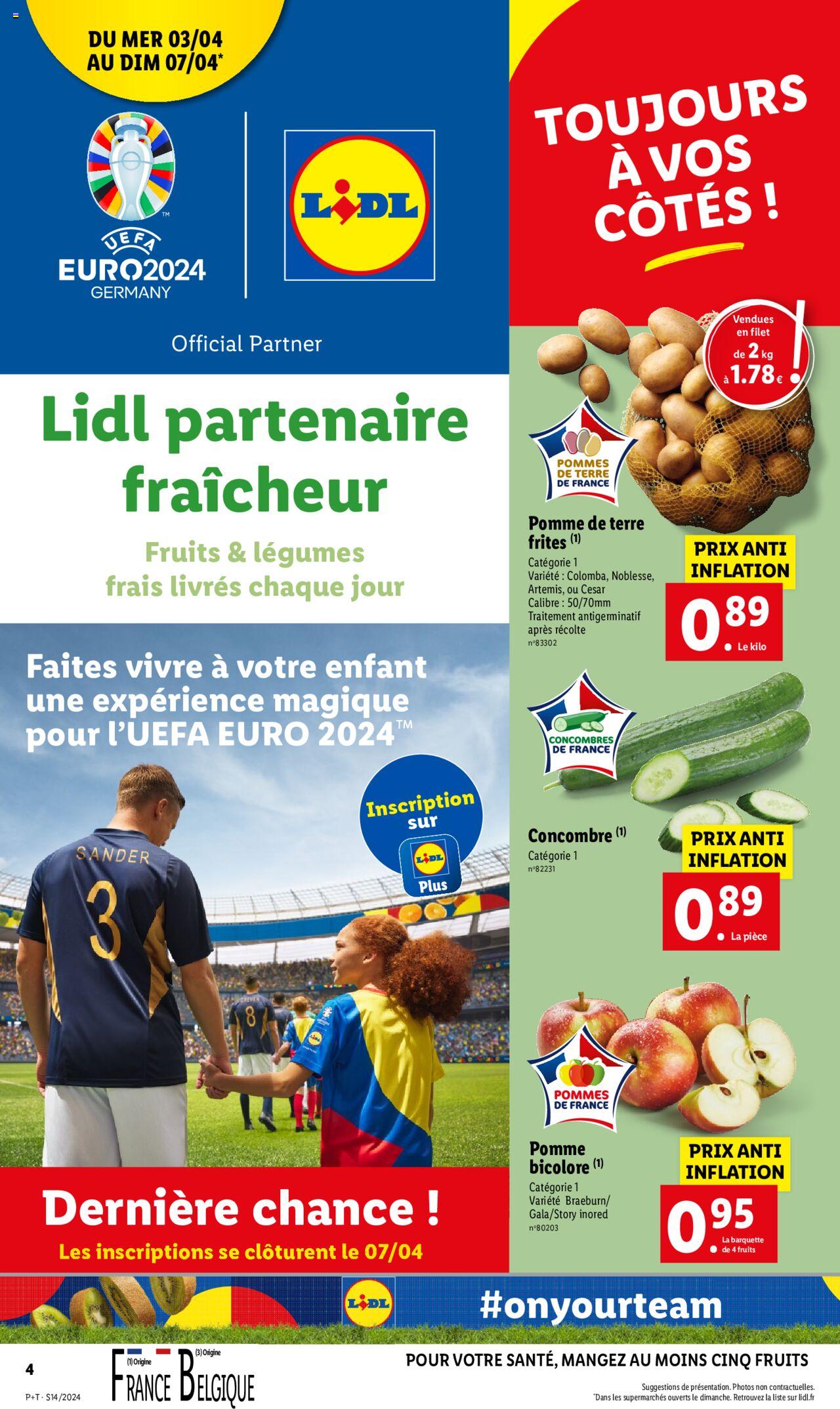 Catalogue Lidl 3 – 9 Avril 2024 Page 4