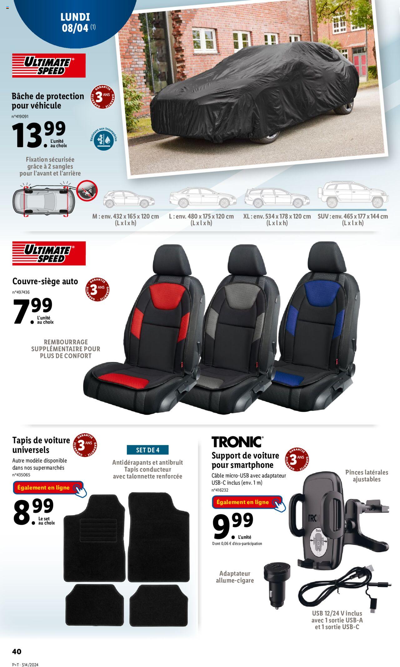 Catalogue Lidl 3 – 9 Avril 2024 Page 40