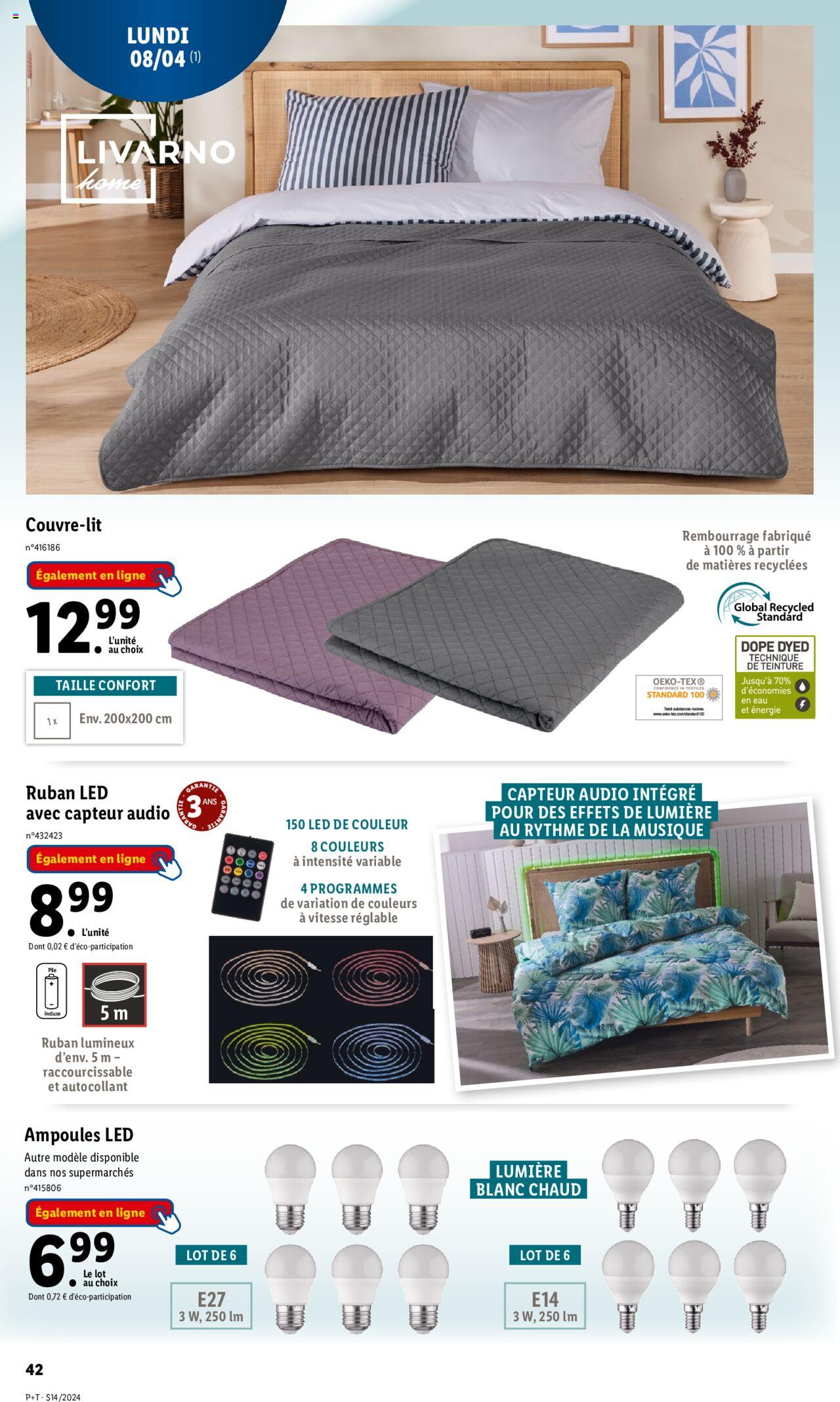 Catalogue Lidl 3 – 9 Avril 2024 Page 42