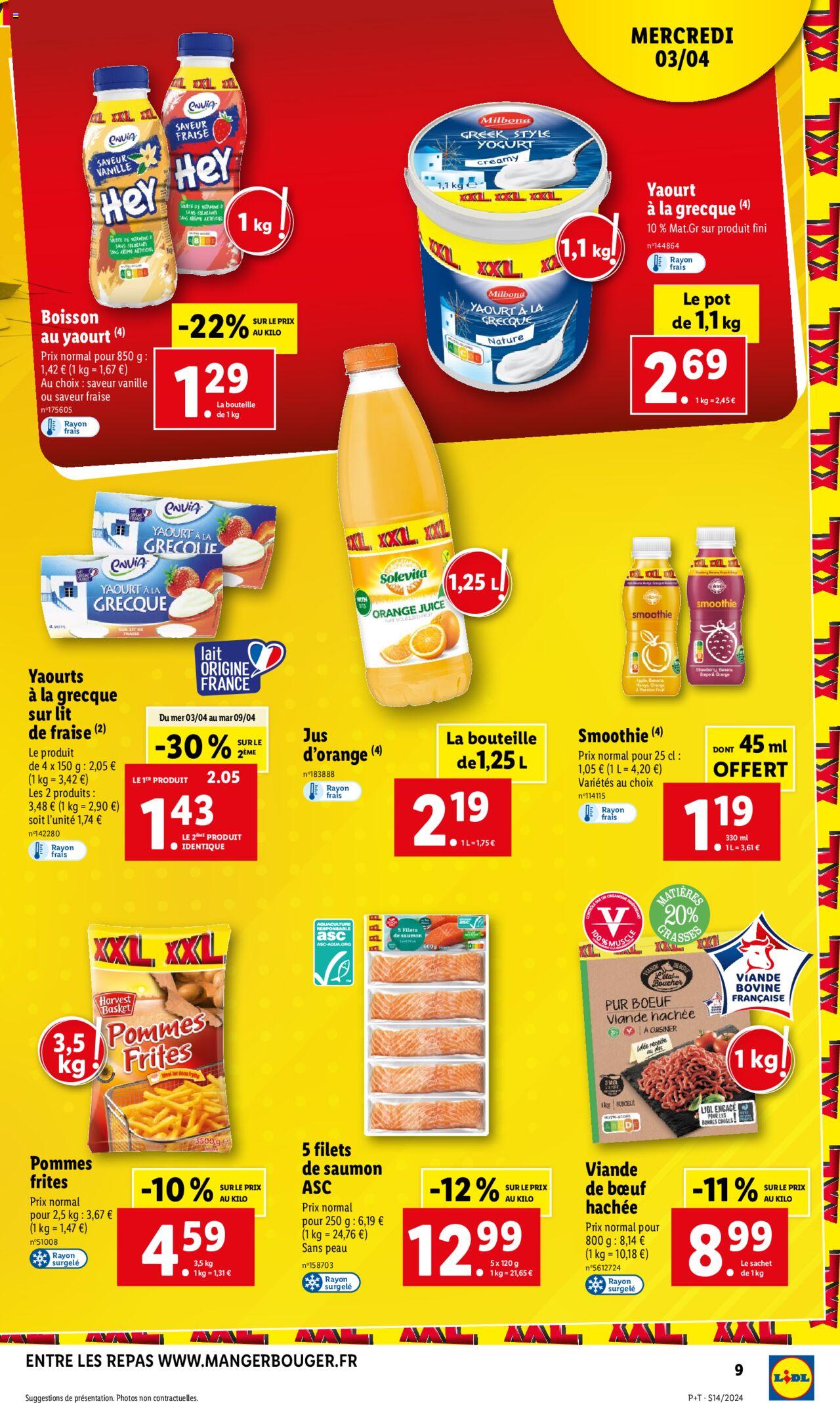 Catalogue Lidl 3 – 9 Avril 2024 Page 9