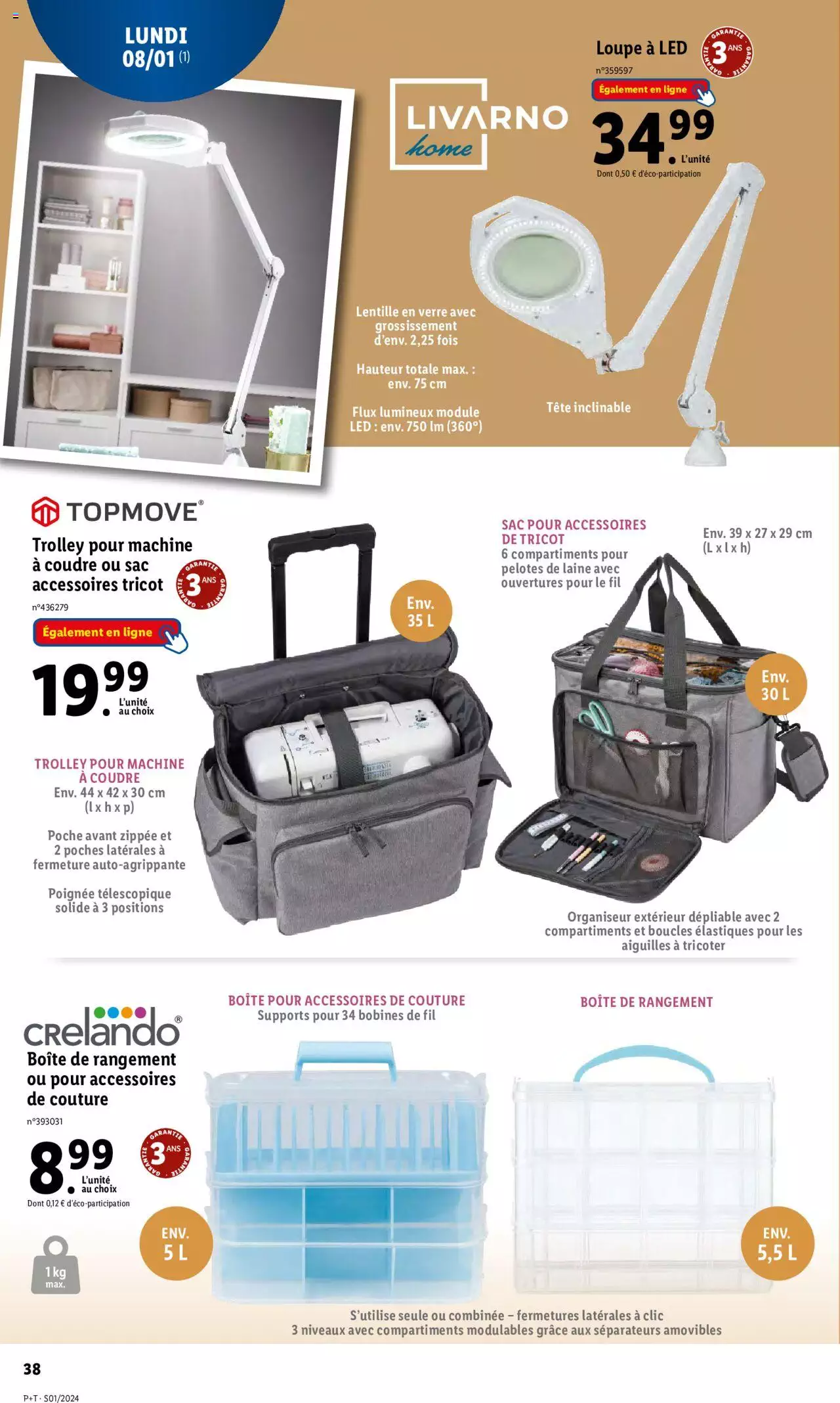 Catalogue Lidl 3 – 9 Janvier 2024 Page 38