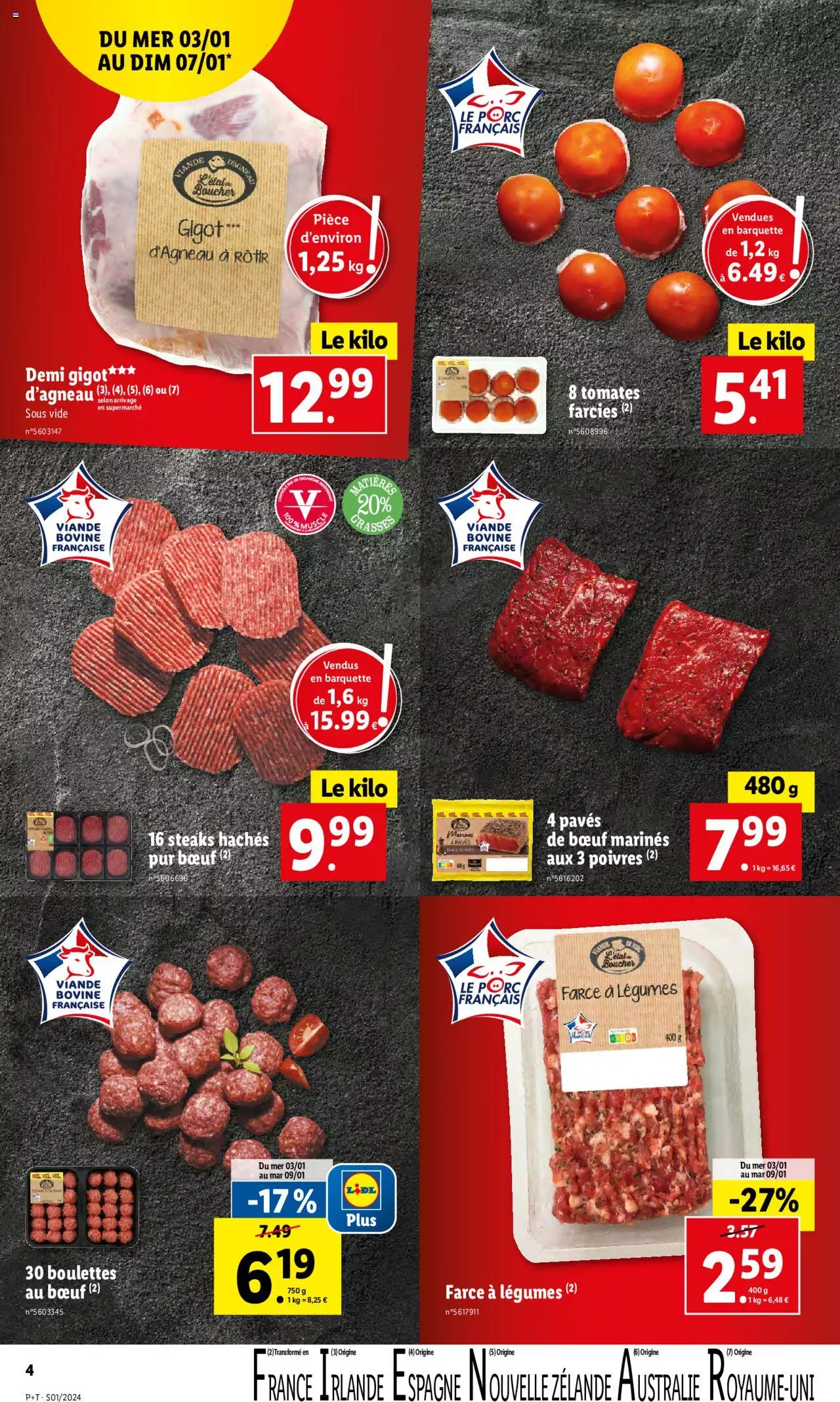 Catalogue Lidl 3 – 9 Janvier 2024 Page 4