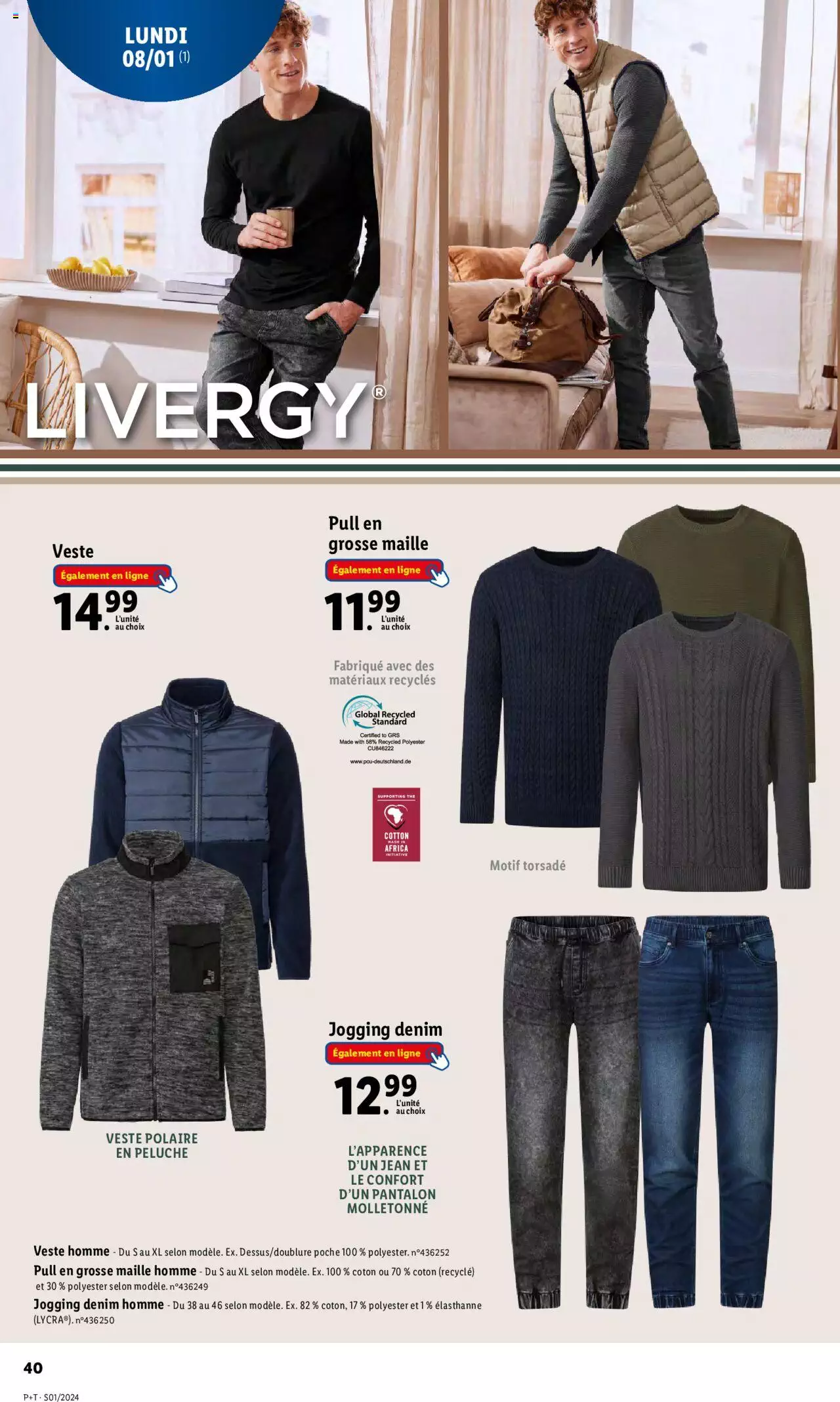 Catalogue Lidl 3 – 9 Janvier 2024 Page 40