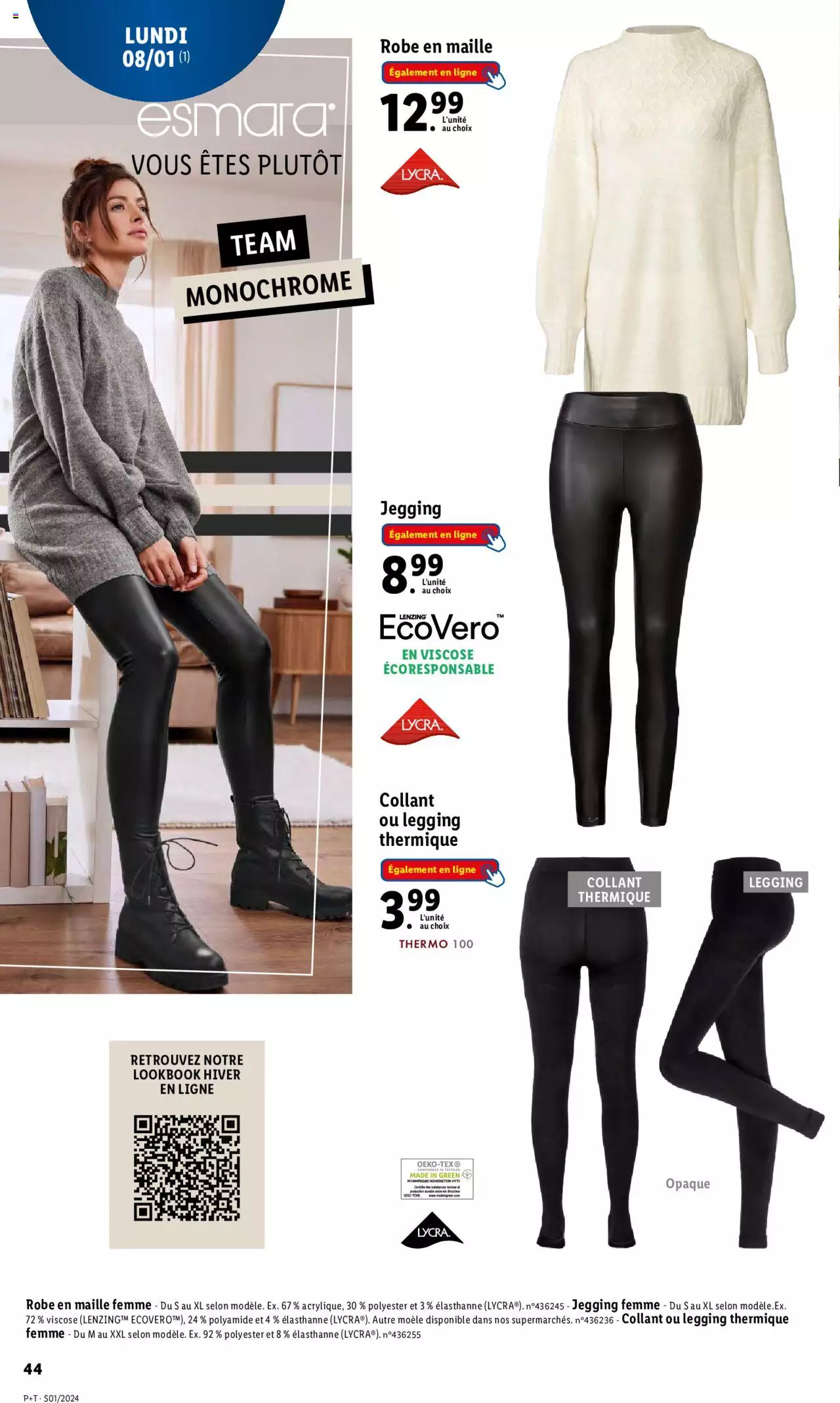 Catalogue Lidl 3 – 9 Janvier 2024 Page 44