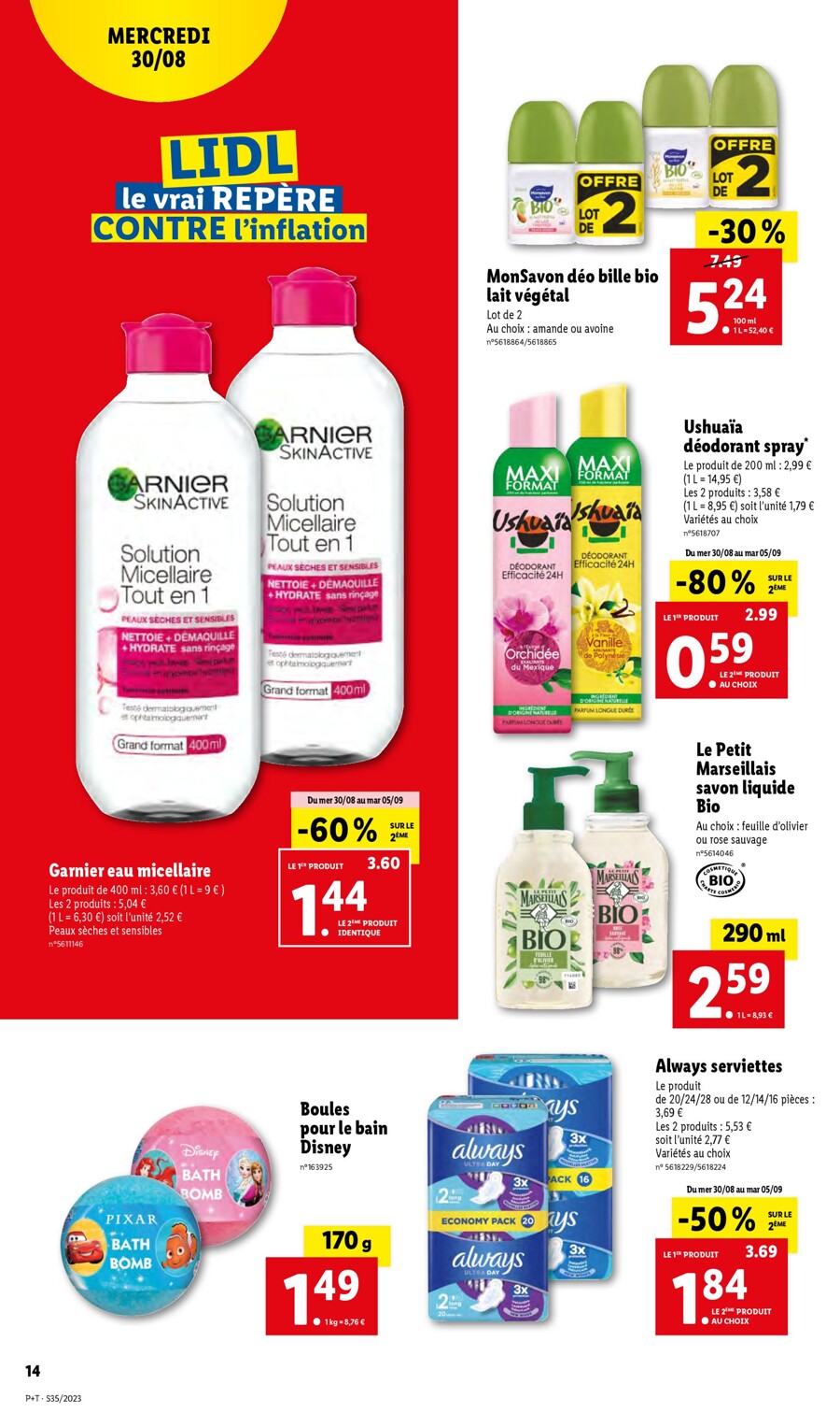Catalogue Lidl 30 Août – 5 Septembre 2023 Page 14