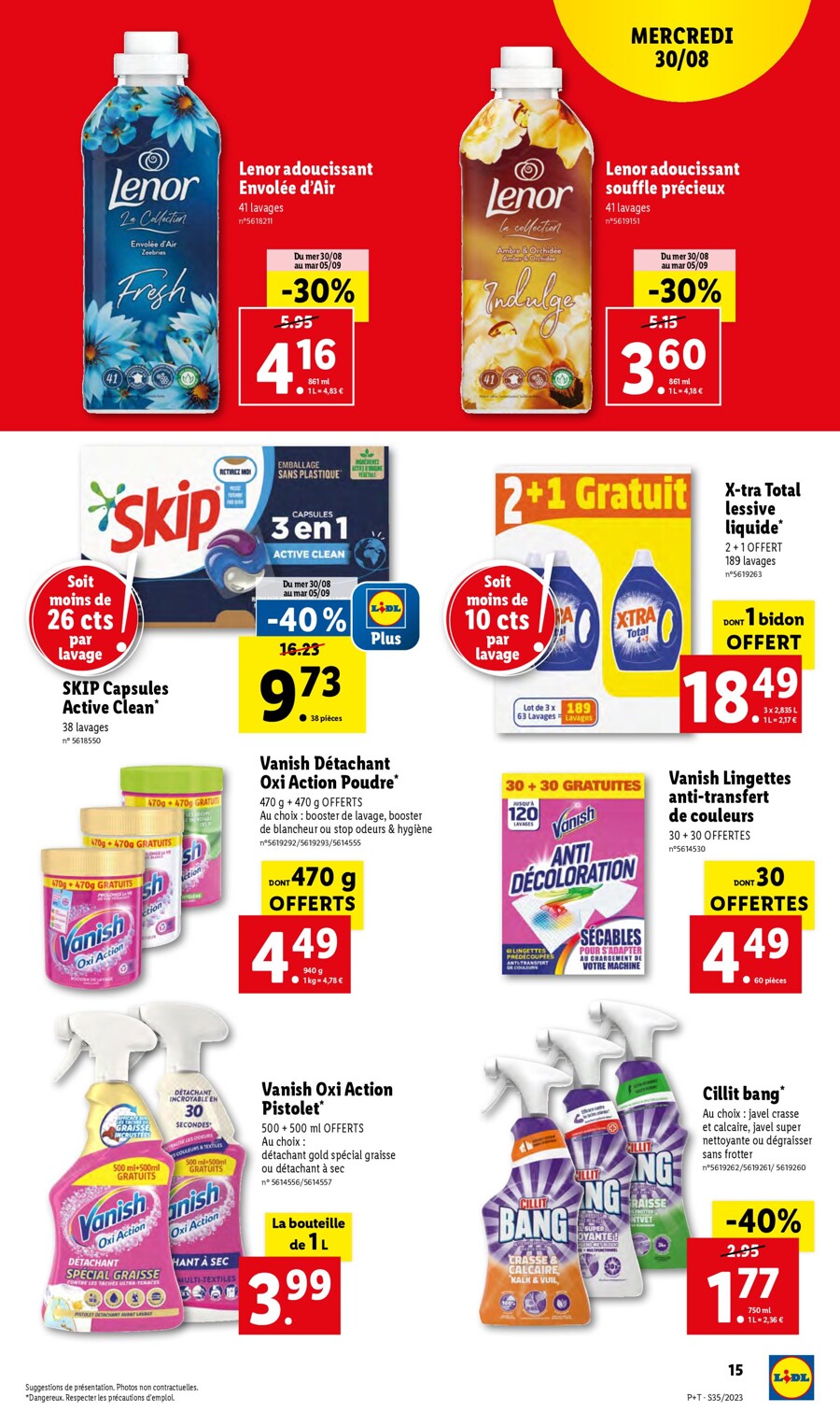 Catalogue Lidl 30 Août – 5 Septembre 2023 Page 15