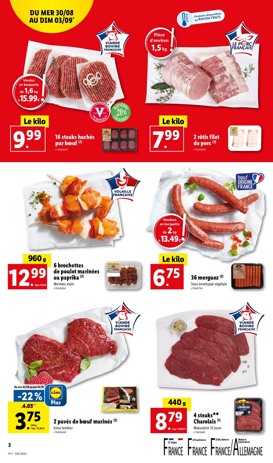 Catalogue Lidl 30 Août – 5 Septembre 2023 Page 2