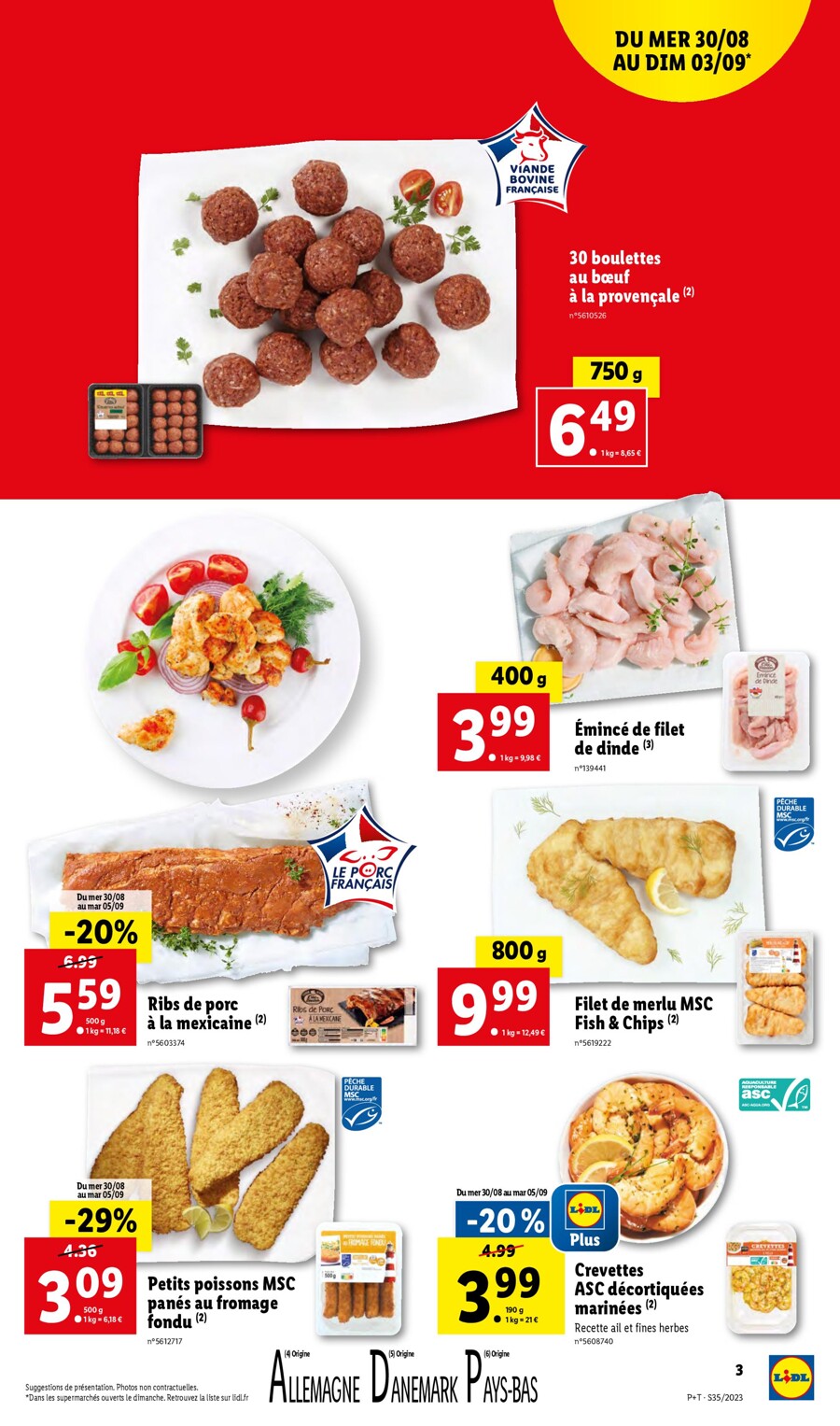 Catalogue Lidl 30 Août – 5 Septembre 2023 Page 3