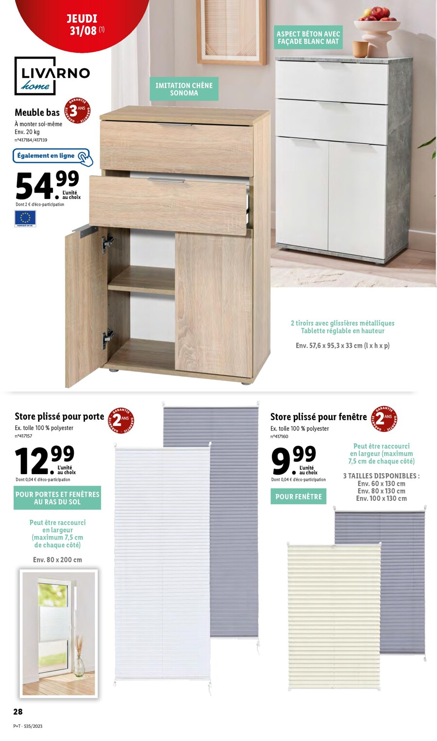 Catalogue Lidl 30 Août – 5 Septembre 2023 Page 32