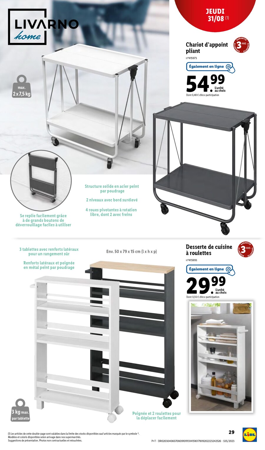 Catalogue Lidl 30 Août – 5 Septembre 2023 Page 33