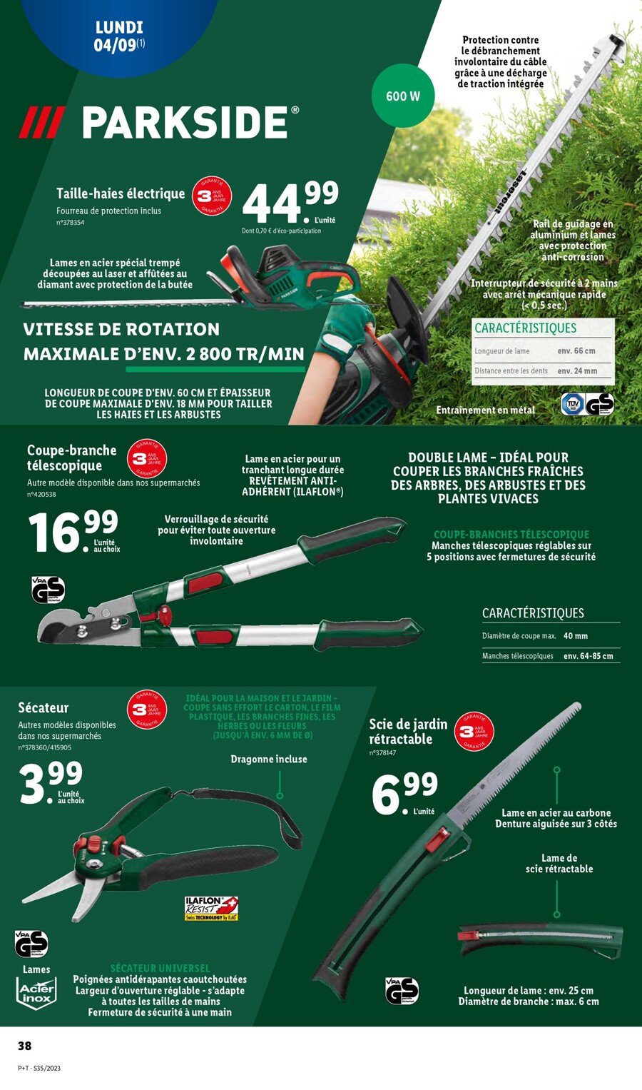 Catalogue Lidl 30 Août – 5 Septembre 2023 Page 42