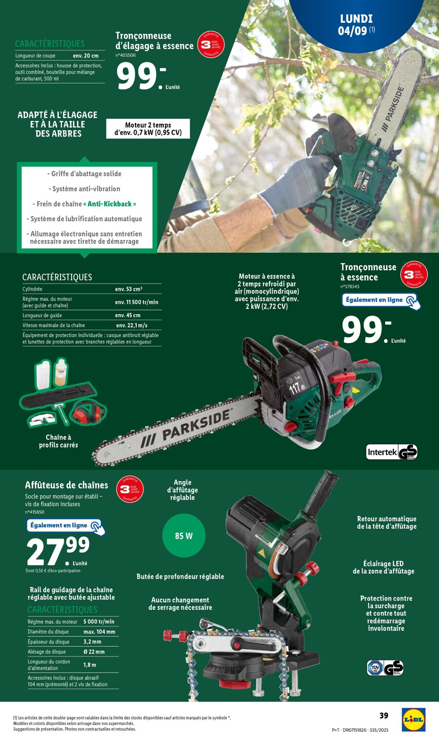 Catalogue Lidl 30 Août – 5 Septembre 2023 Page 43