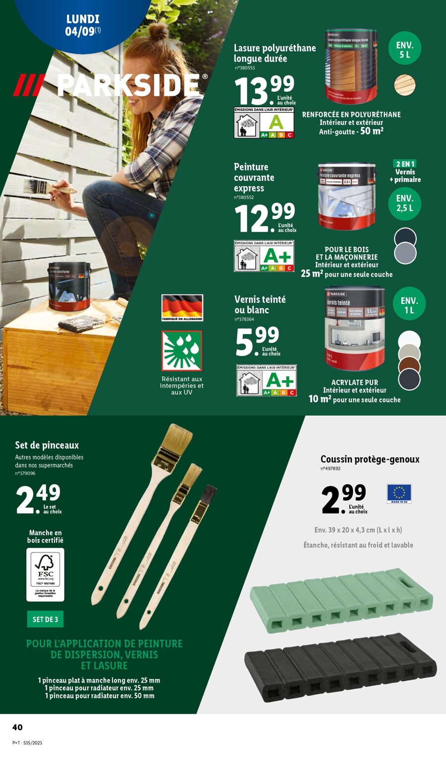 Catalogue Lidl 30 Août – 5 Septembre 2023 Page 44