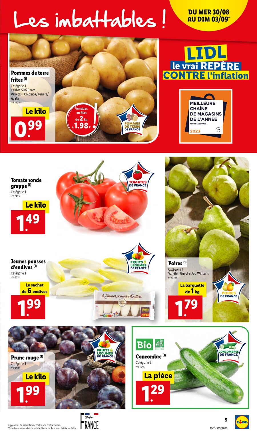 Catalogue Lidl 30 Août – 5 Septembre 2023 Page 5