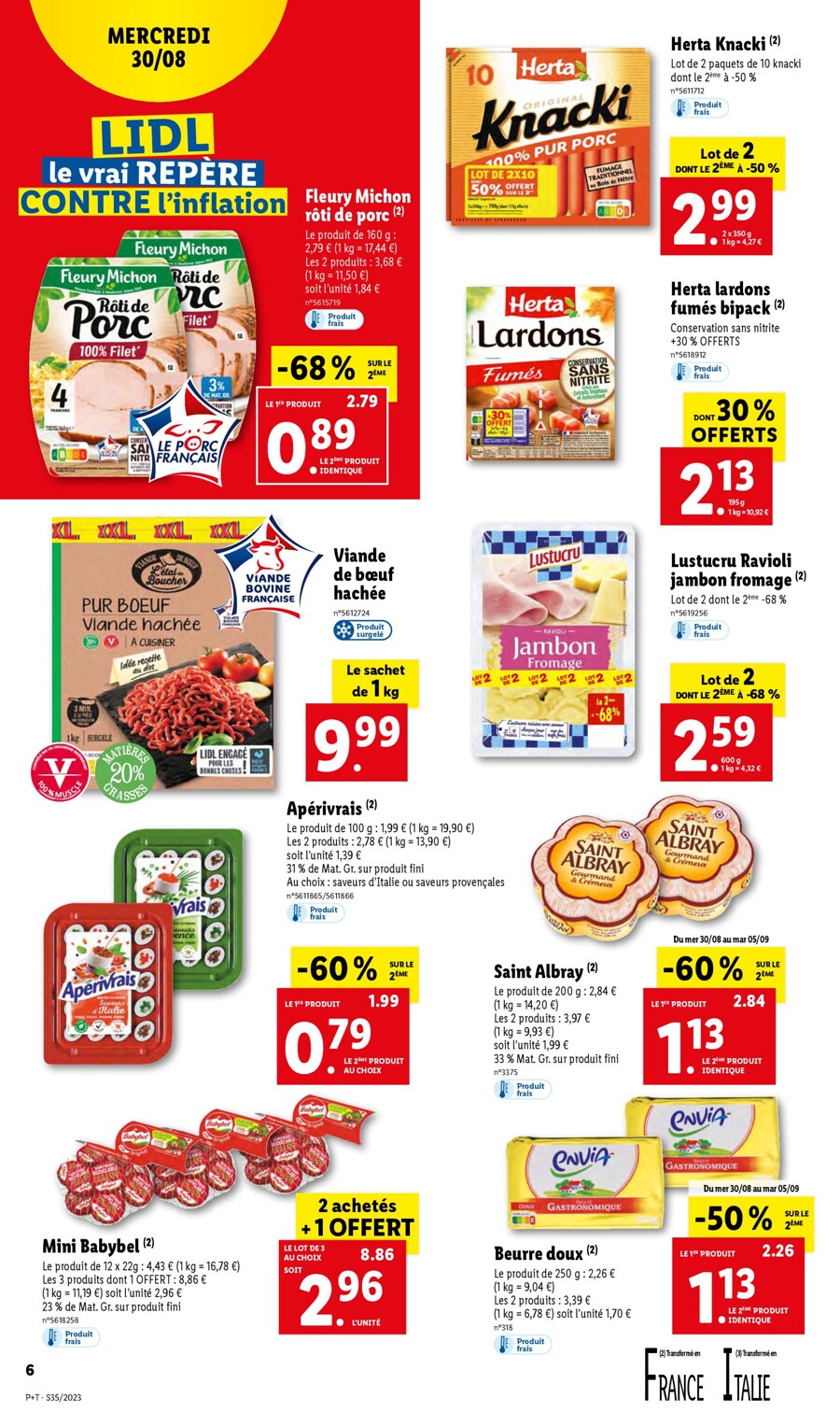 Catalogue Lidl 30 Août – 5 Septembre 2023 Page 6