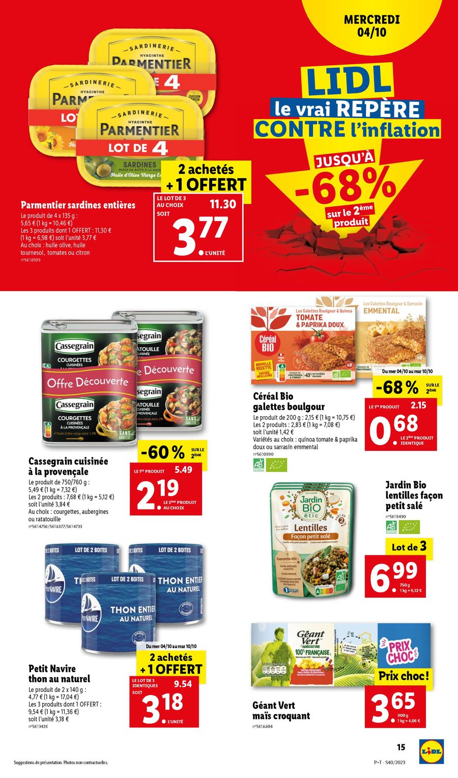 Catalogue Lidl 4 – 10 Octobre 2023 Page 15