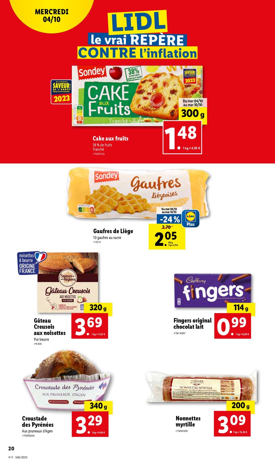 Catalogue Lidl 4 – 10 Octobre 2023 Page 20