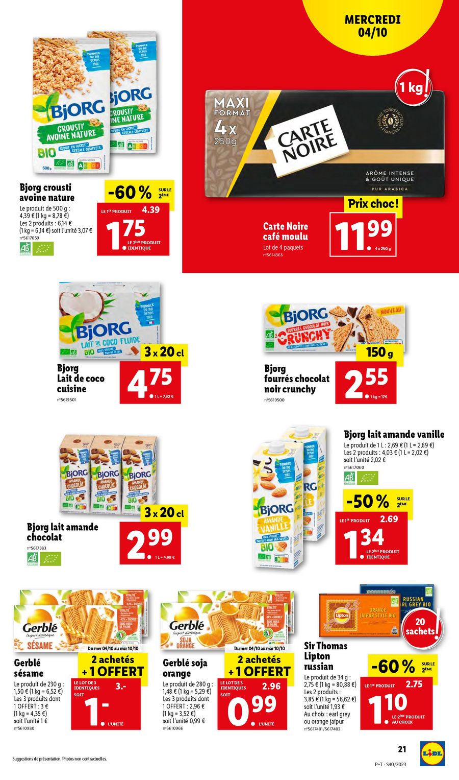 Catalogue Lidl 4 – 10 Octobre 2023 Page 21