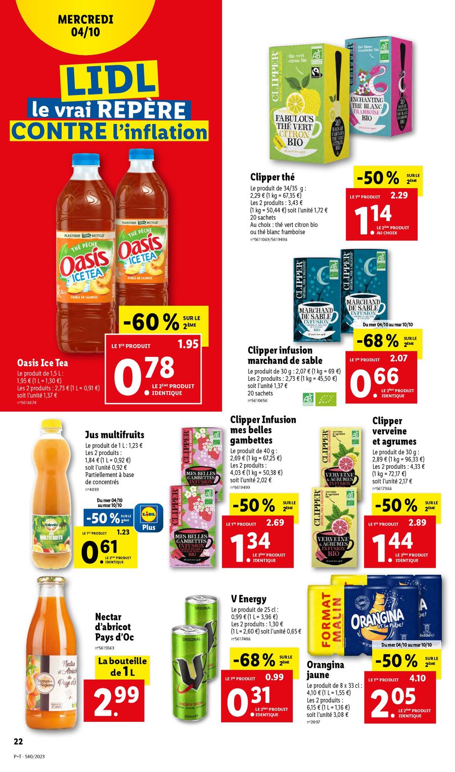 Catalogue Lidl 4 – 10 Octobre 2023 Page 22