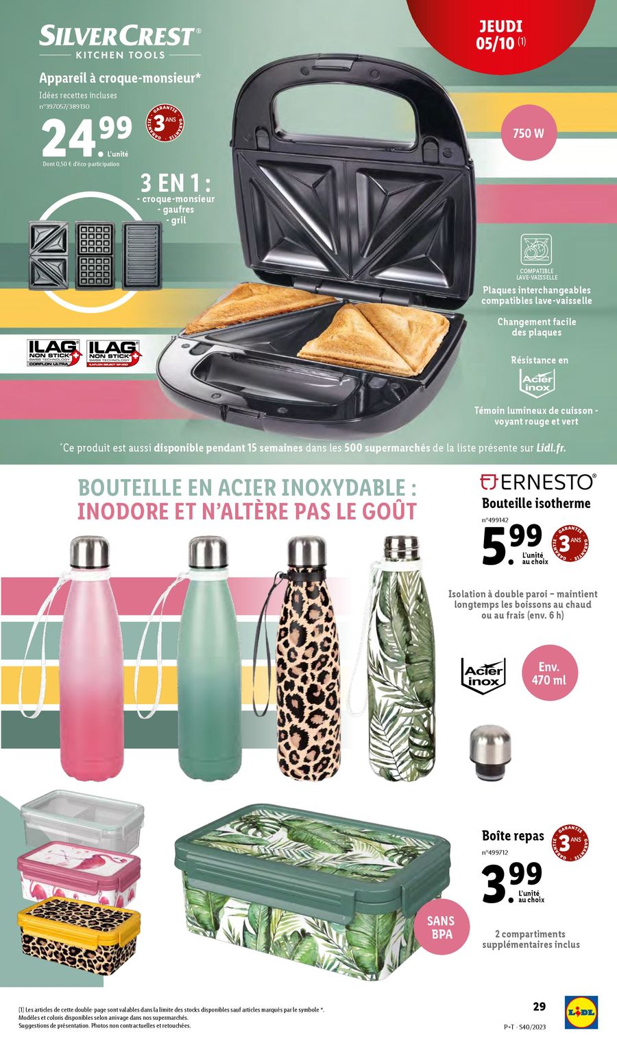 Catalogue Lidl 4 – 10 Octobre 2023 Page 29