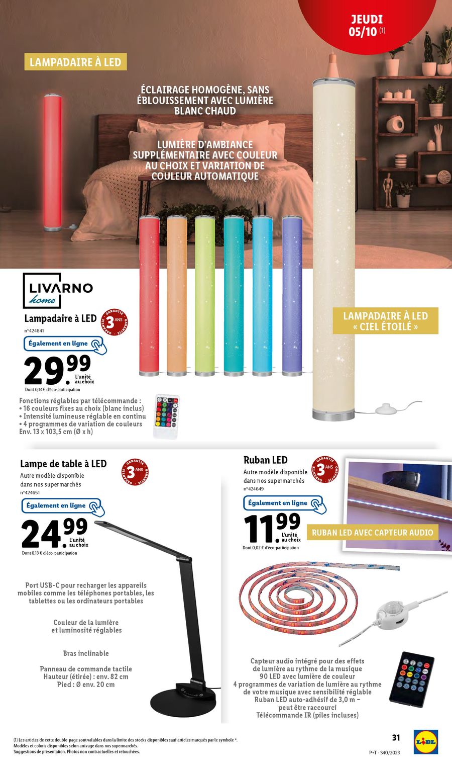 Catalogue Lidl 4 – 10 Octobre 2023 Page 31