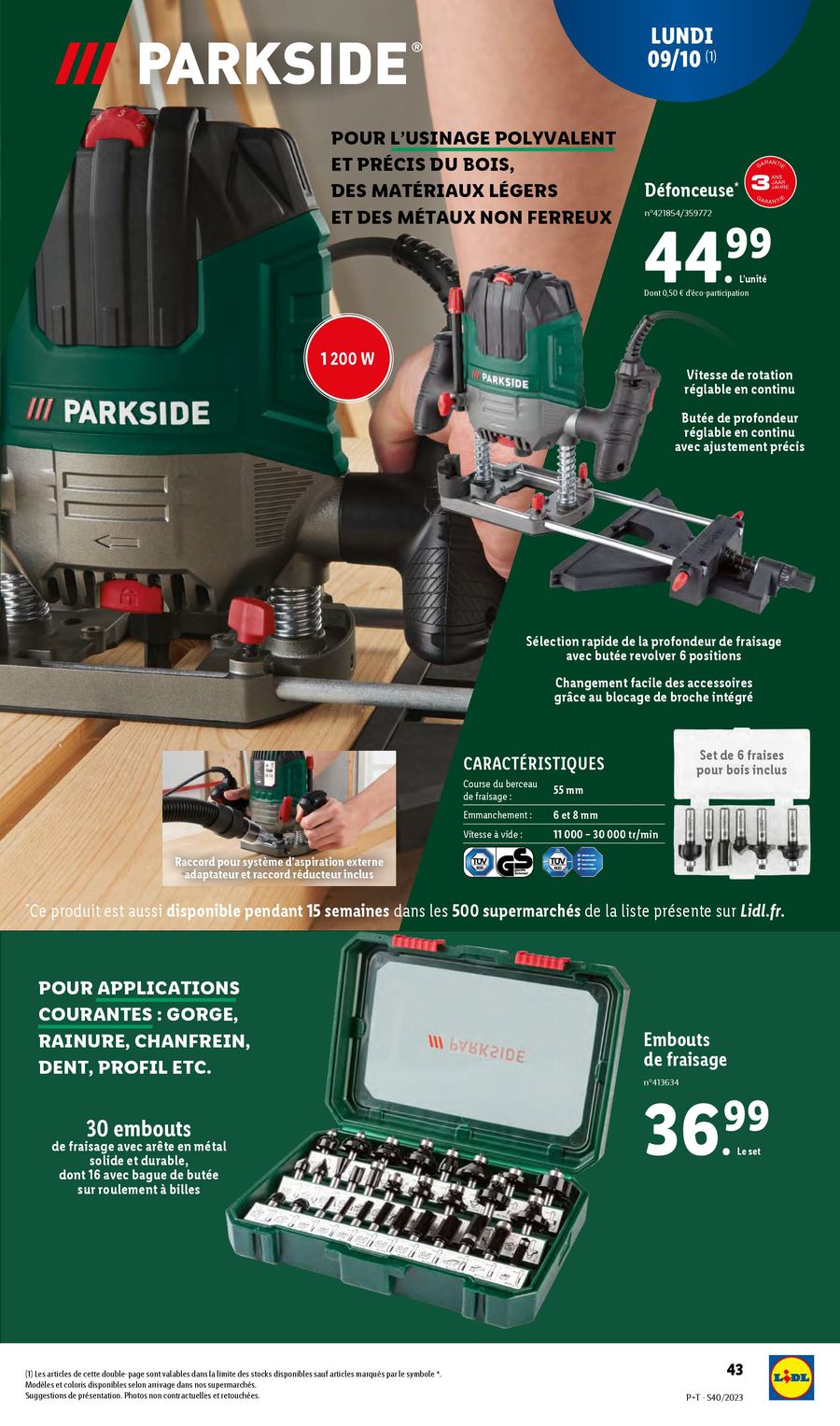 Catalogue Lidl 4 – 10 Octobre 2023 Page 43