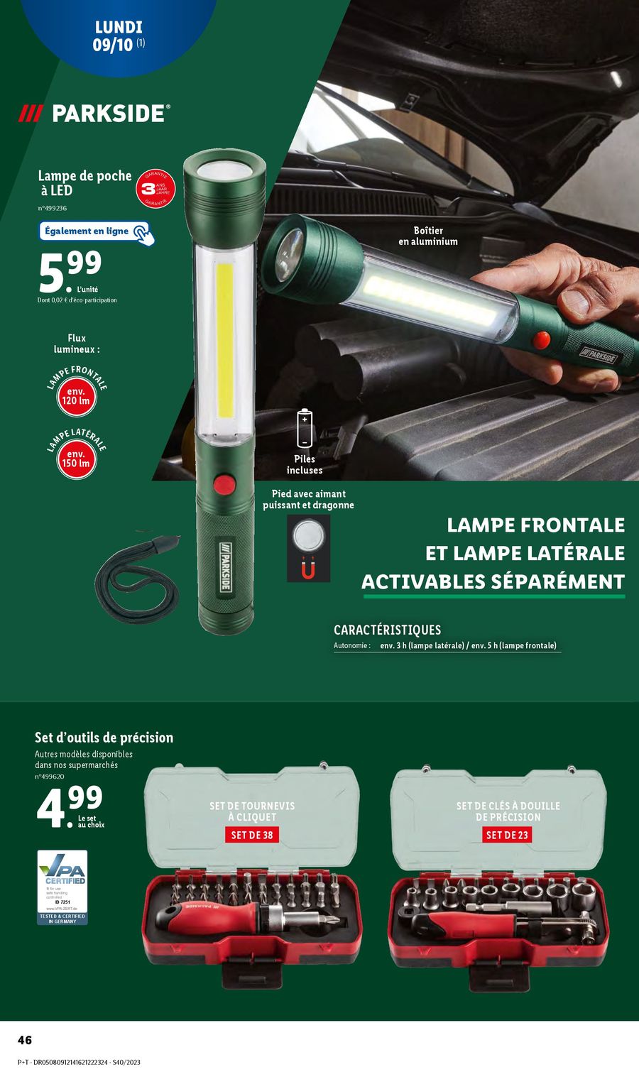 Catalogue Lidl 4 – 10 Octobre 2023 Page 46