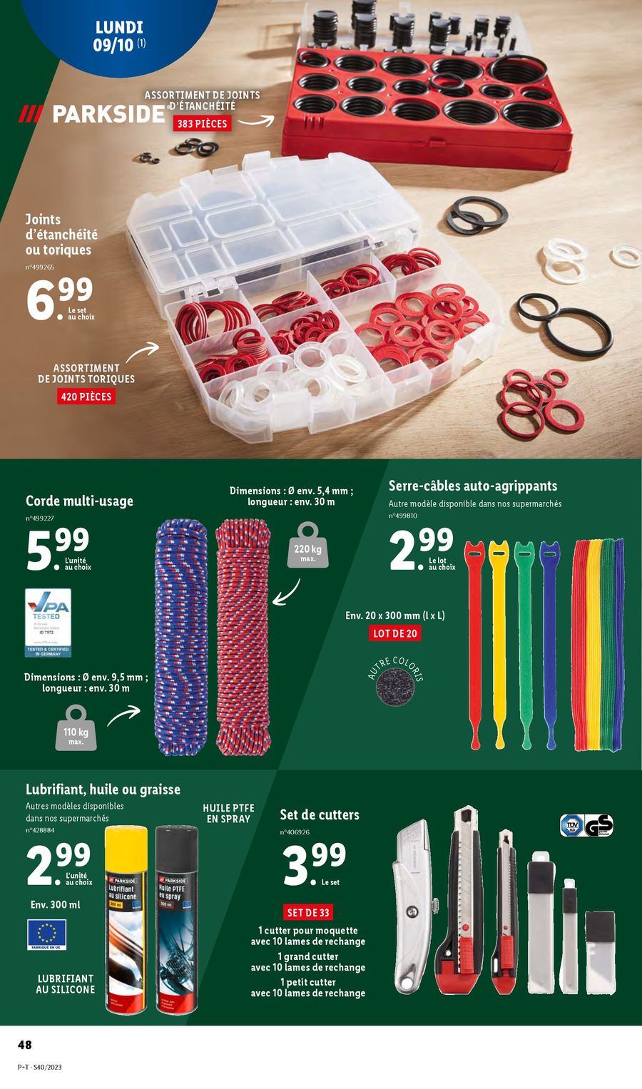 Catalogue Lidl 4 – 10 Octobre 2023 Page 48