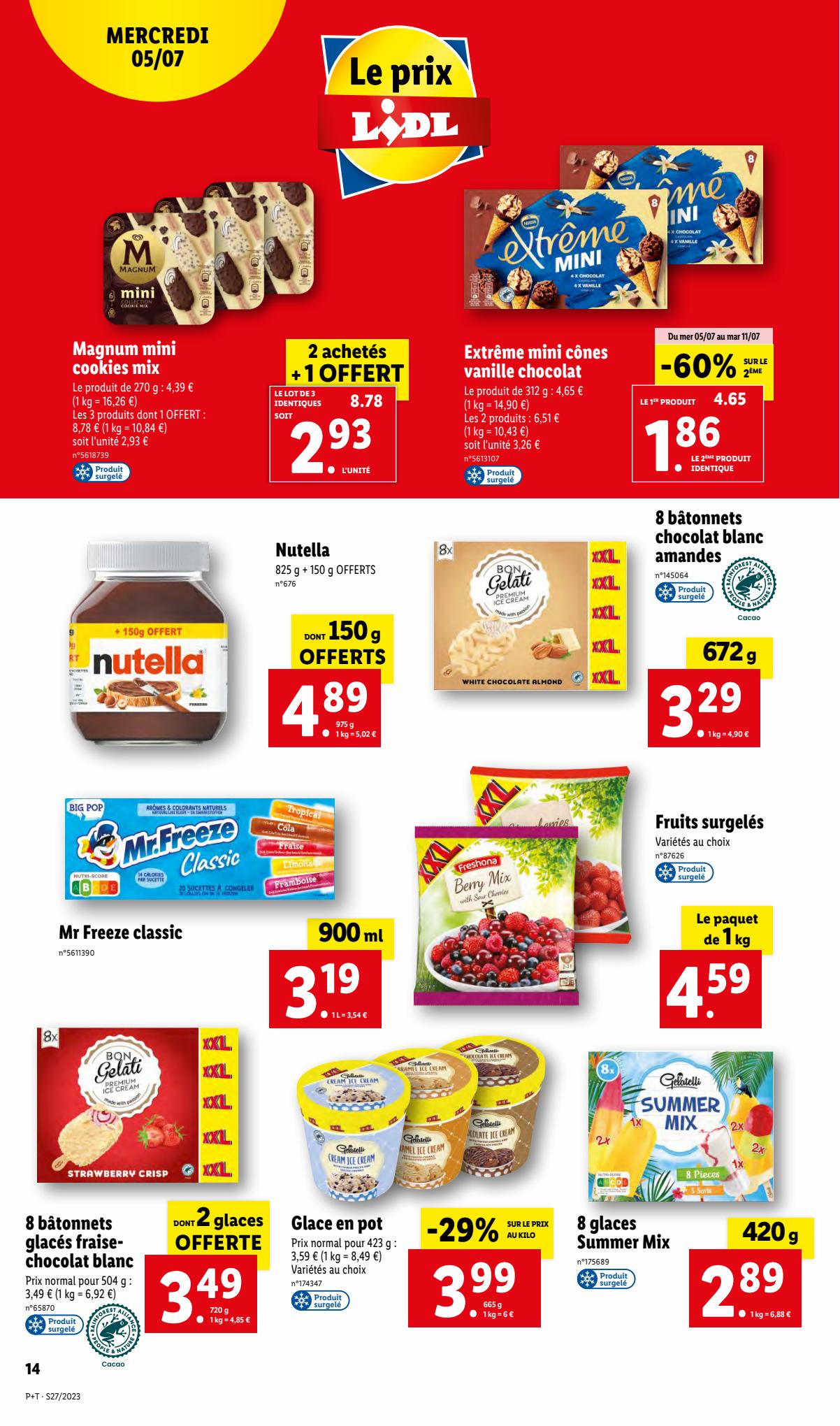Catalogue Lidl 5 – 11 Juillet 2023 Page 14