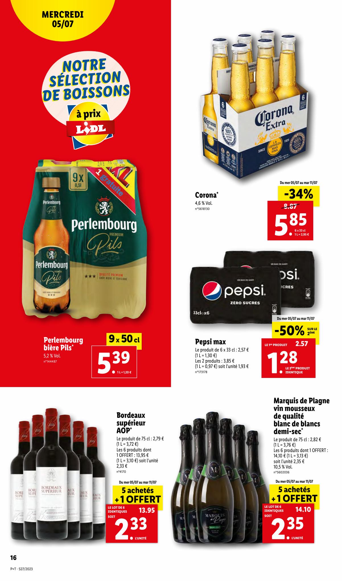 Catalogue Lidl 5 – 11 Juillet 2023 Page 16