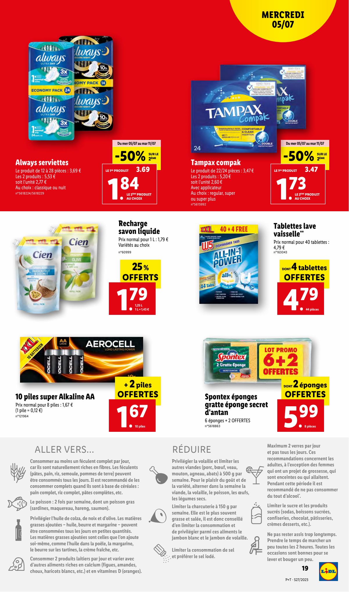 Catalogue Lidl 5 – 11 Juillet 2023 Page 19