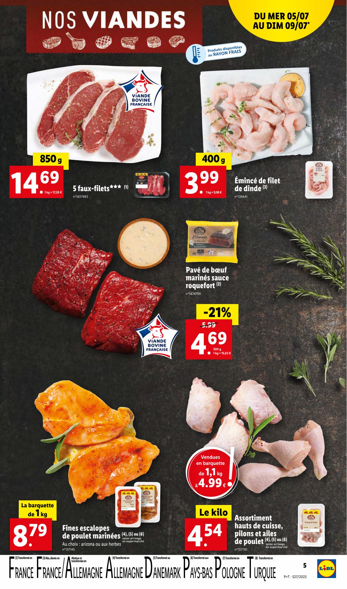 Catalogue Lidl 5 – 11 Juillet 2023 Page 5