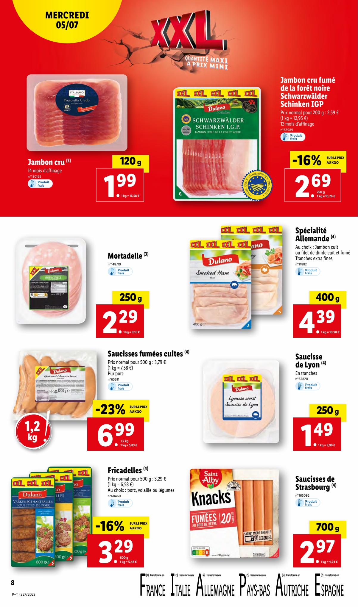 Catalogue Lidl 5 – 11 Juillet 2023 Page 8