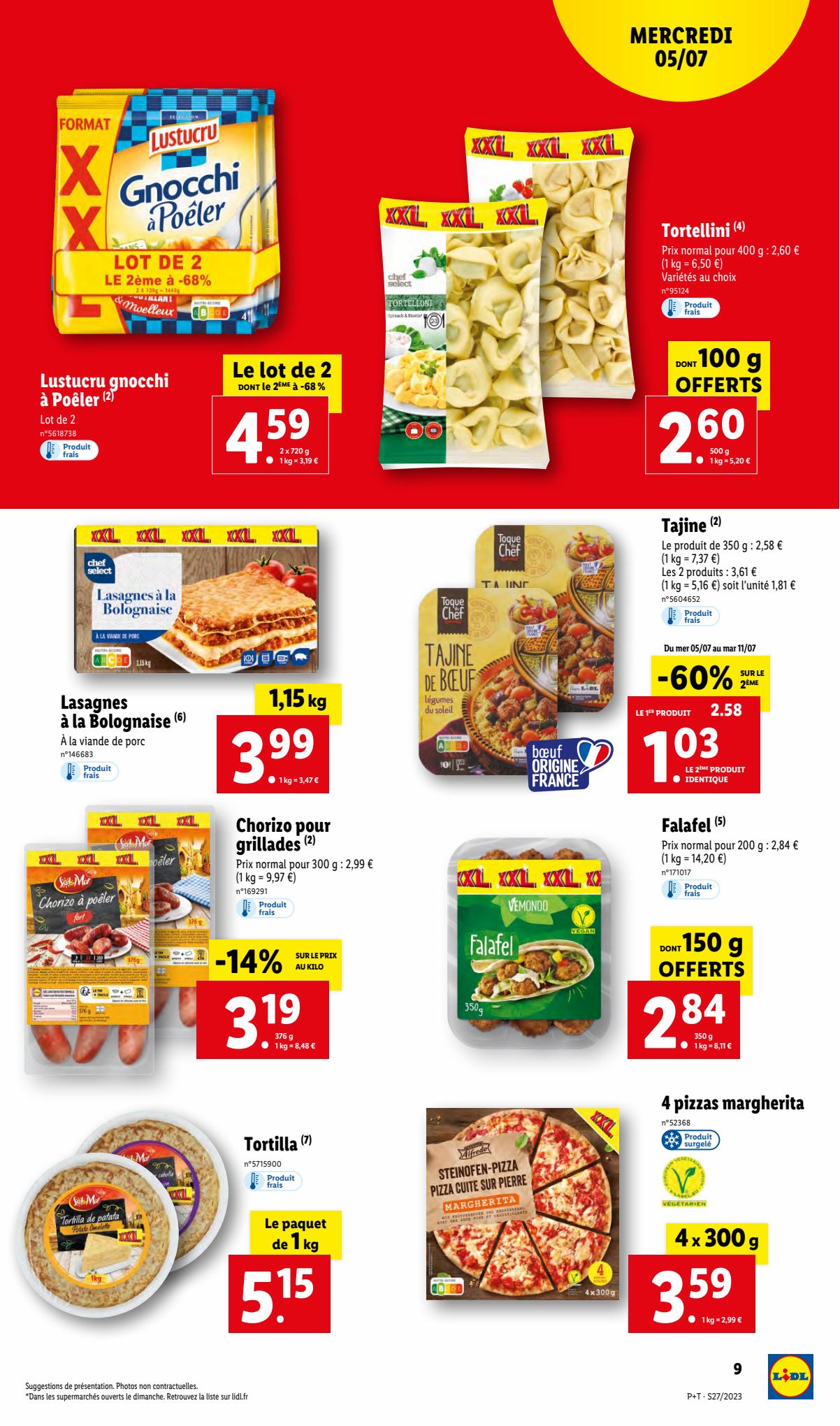 Catalogue Lidl 5 – 11 Juillet 2023 Page 9
