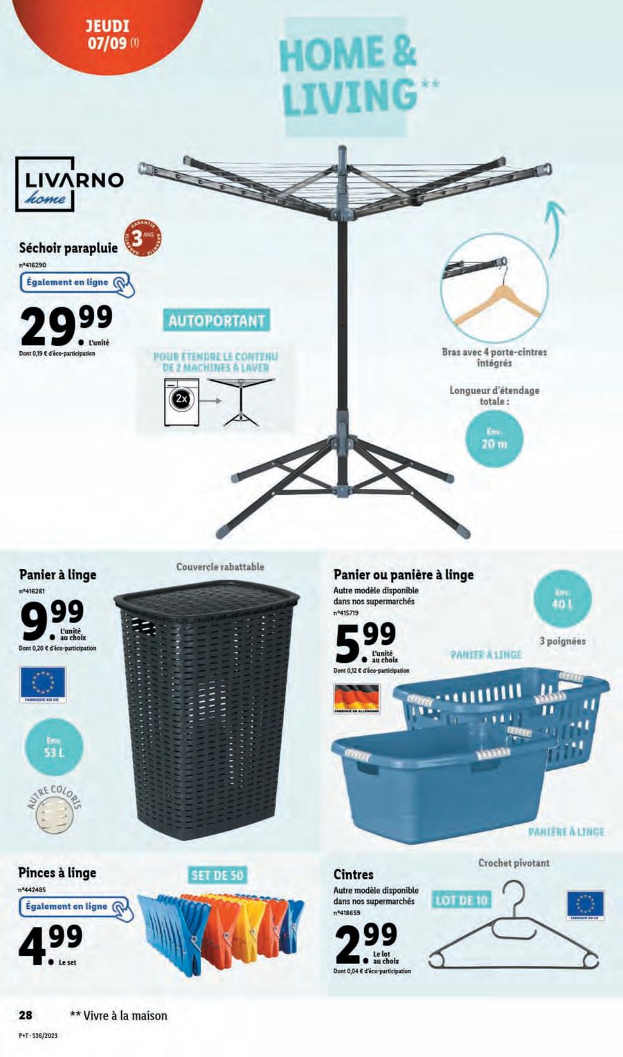 Catalogue Lidl 6 – 12 Septembre 2023 Page 32