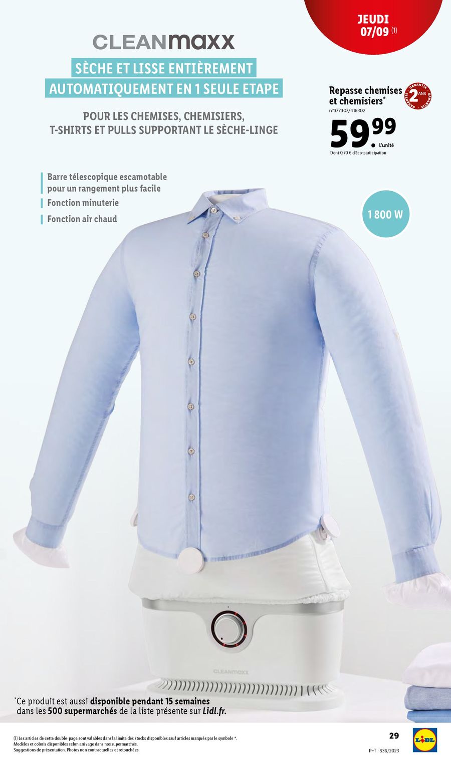 Catalogue Lidl 6 – 12 Septembre 2023 Page 33