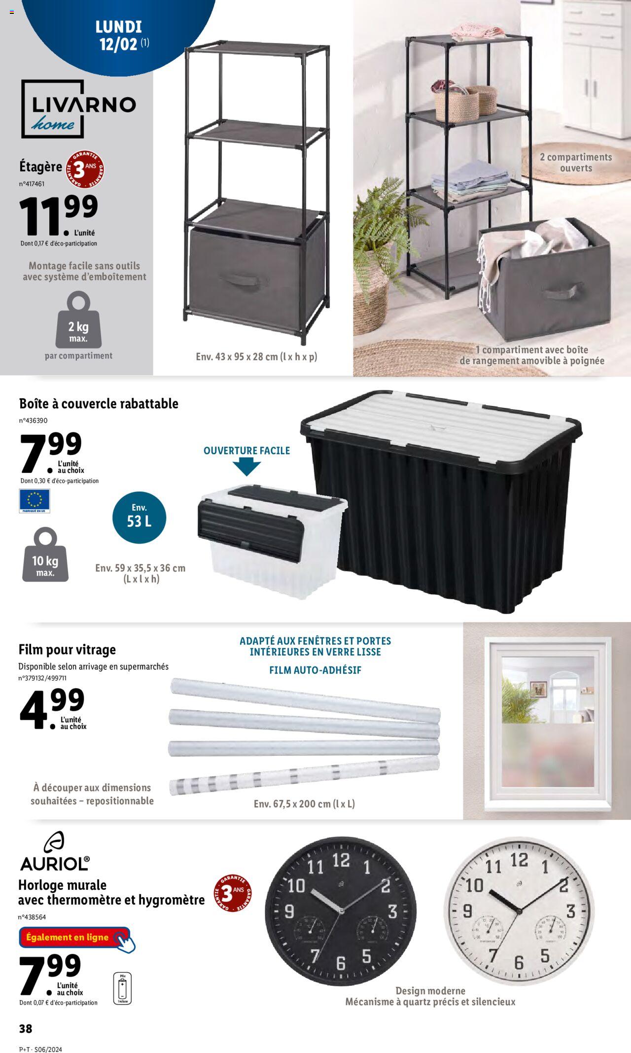 Catalogue Lidl 7 – 13 Février 2024 Page 38