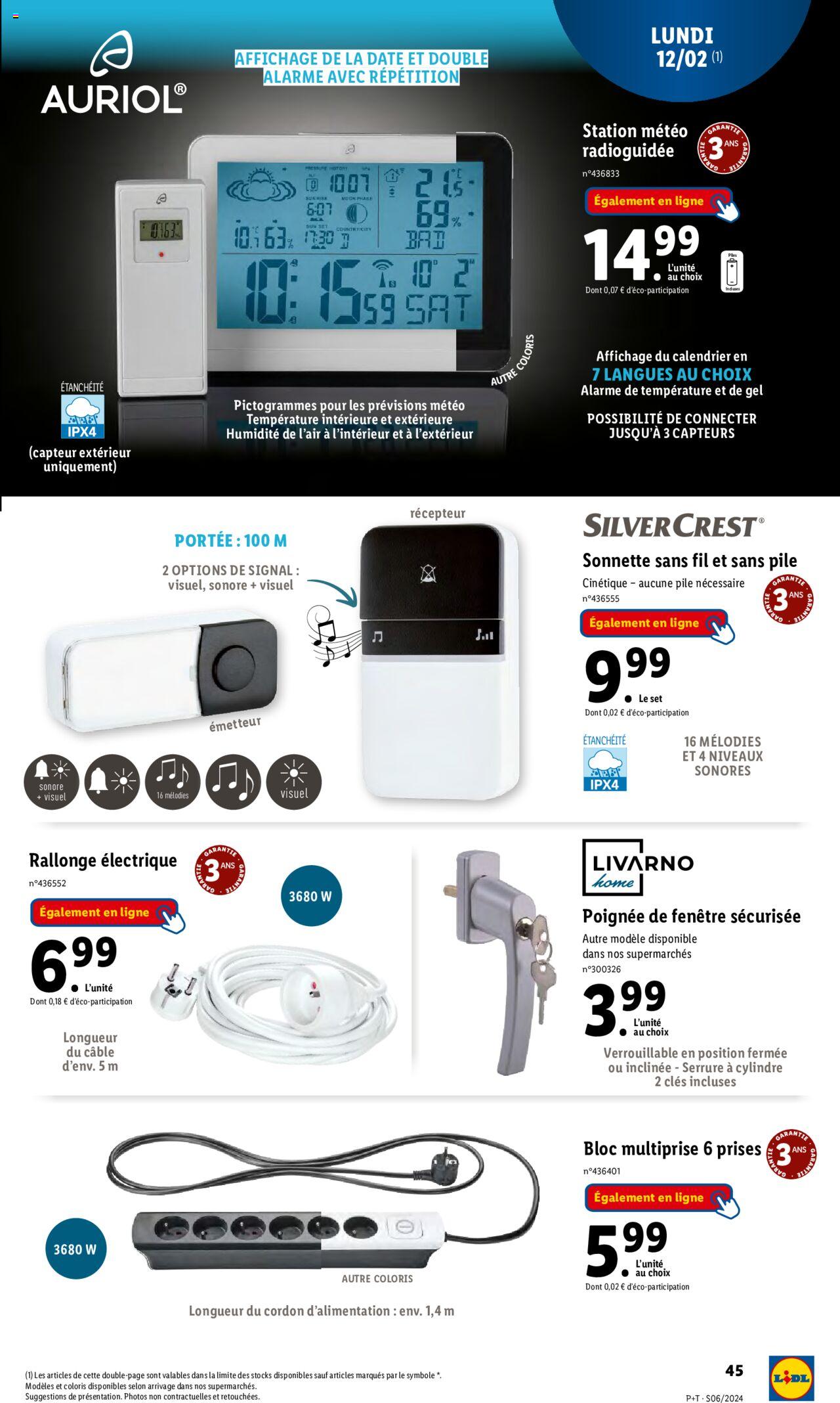 Catalogue Lidl 7 – 13 Février 2024 Page 45