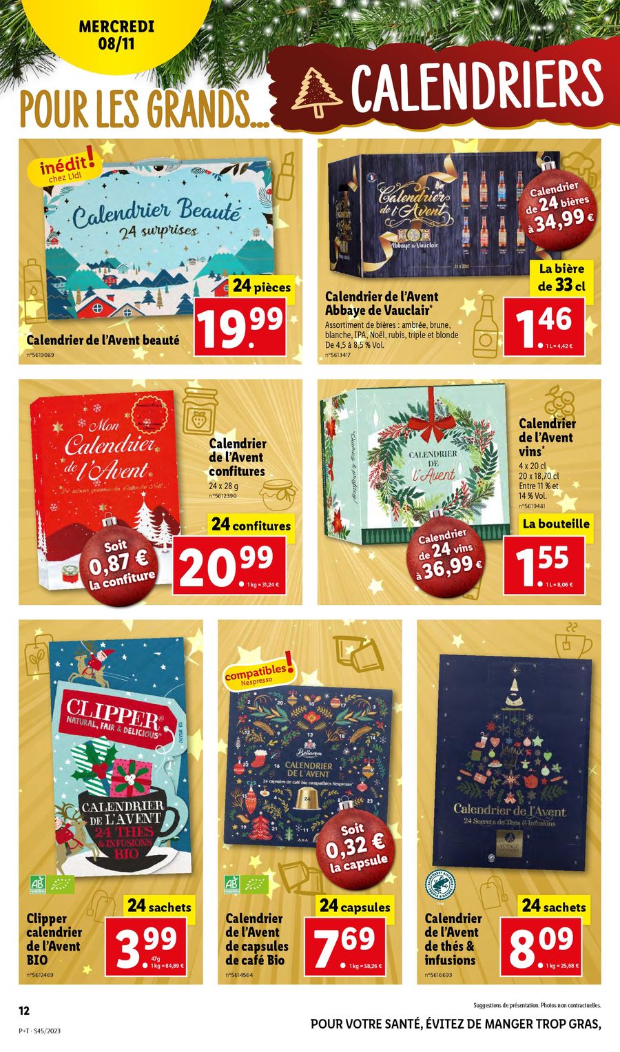 Catalogue Lidl 8 – 14 Novembre 2023 Page 12