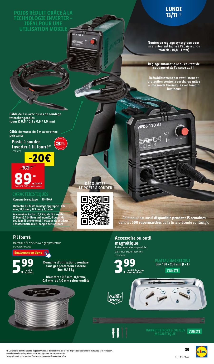 Catalogue Lidl 8 – 14 Novembre 2023 Page 39