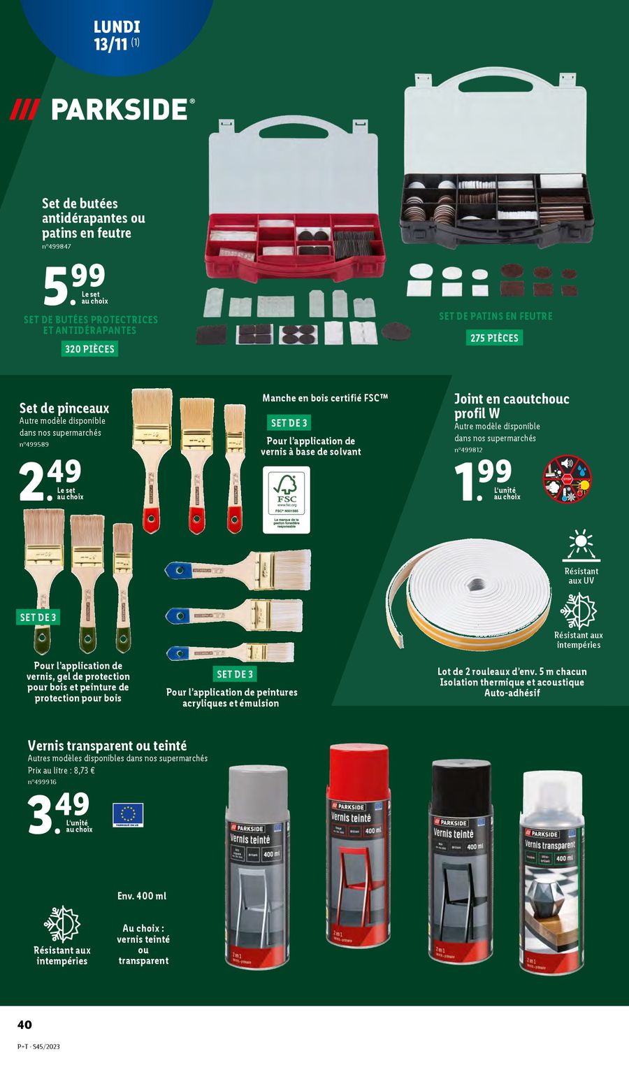 Catalogue Lidl 8 – 14 Novembre 2023 Page 40