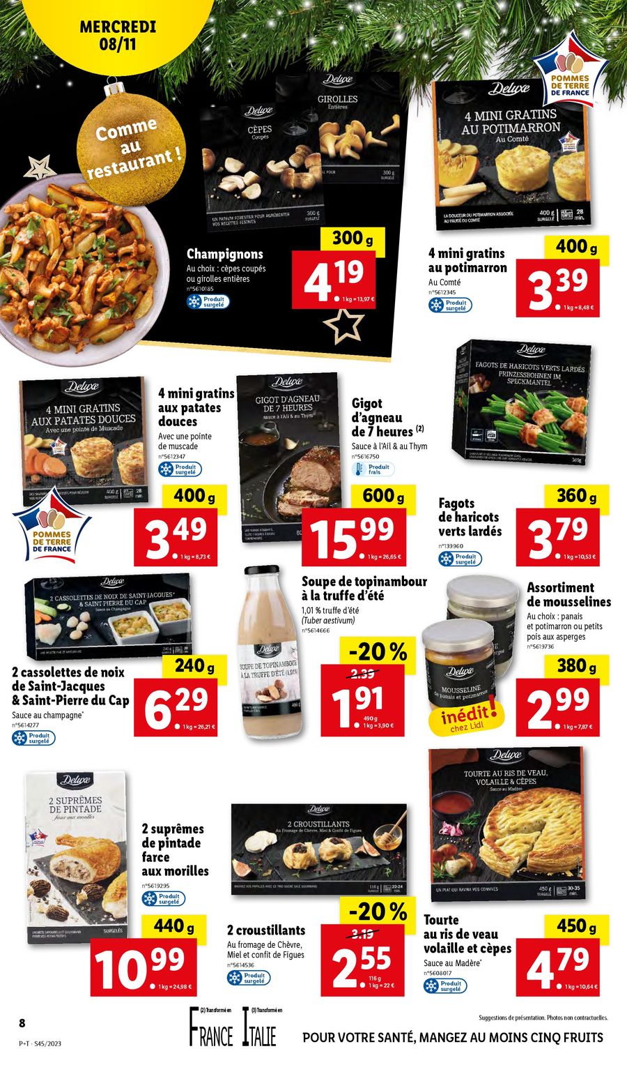 Catalogue Lidl 8 – 14 Novembre 2023 Page 8