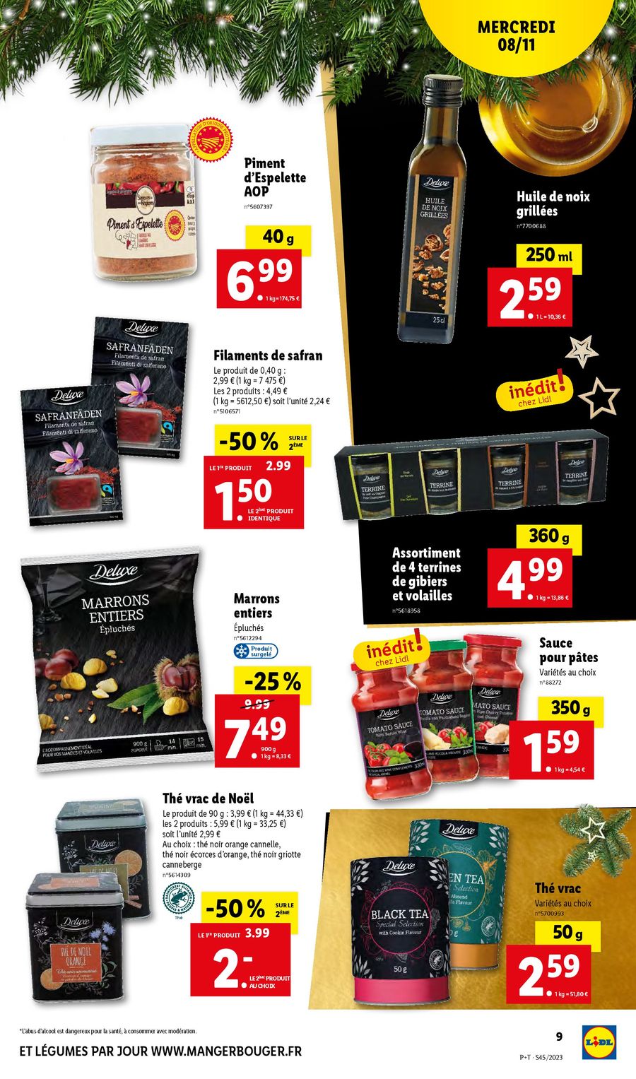 Catalogue Lidl 8 – 14 Novembre 2023 Page 9