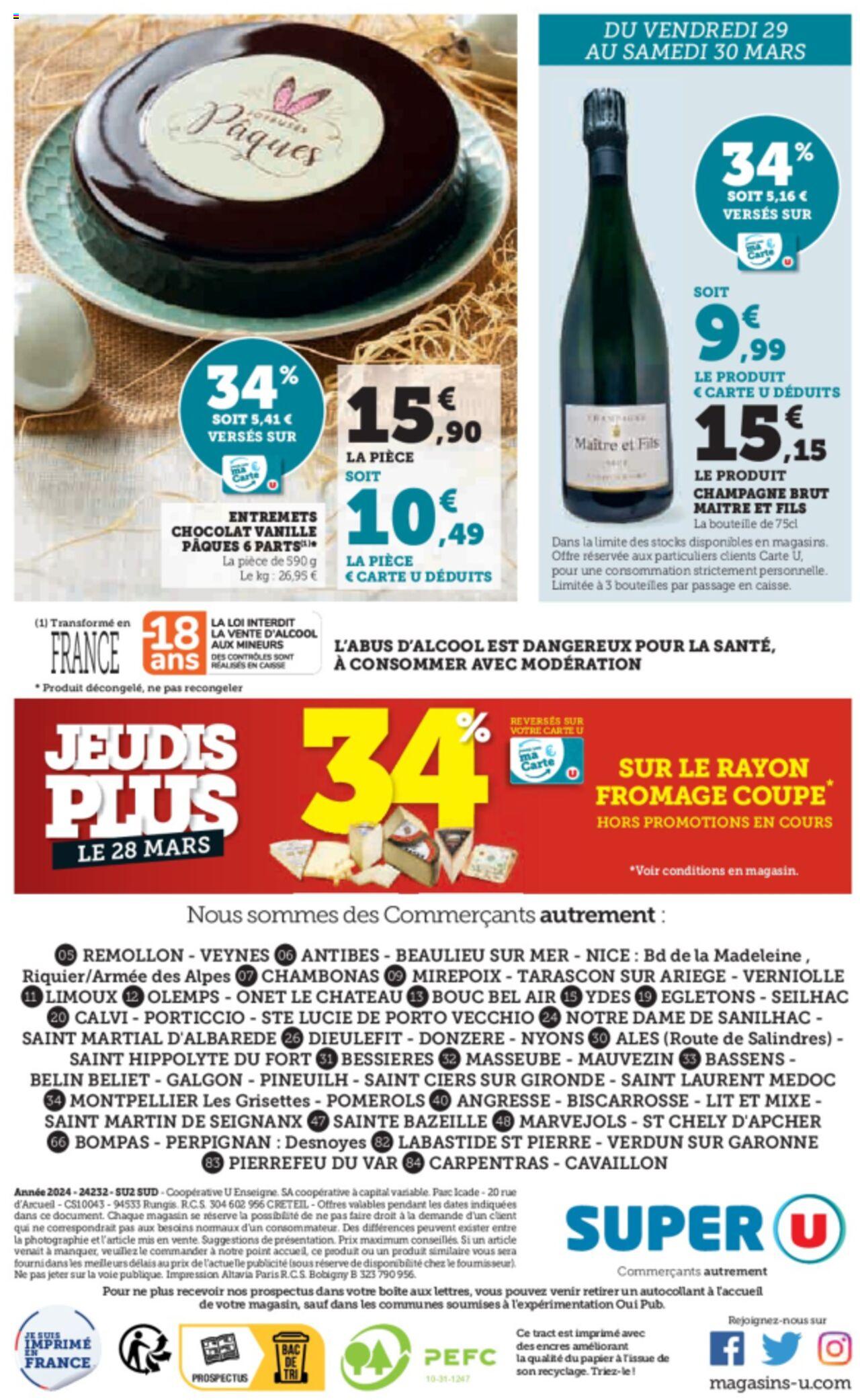 Catalogue Super U 26 Mar – 1 Avr 2024 Page 20