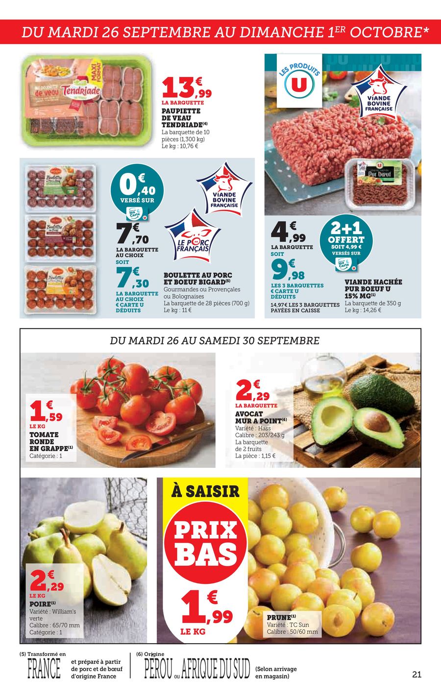 Catalogue Super U 26 Septembre – 8 Octobre 2023 Page 21