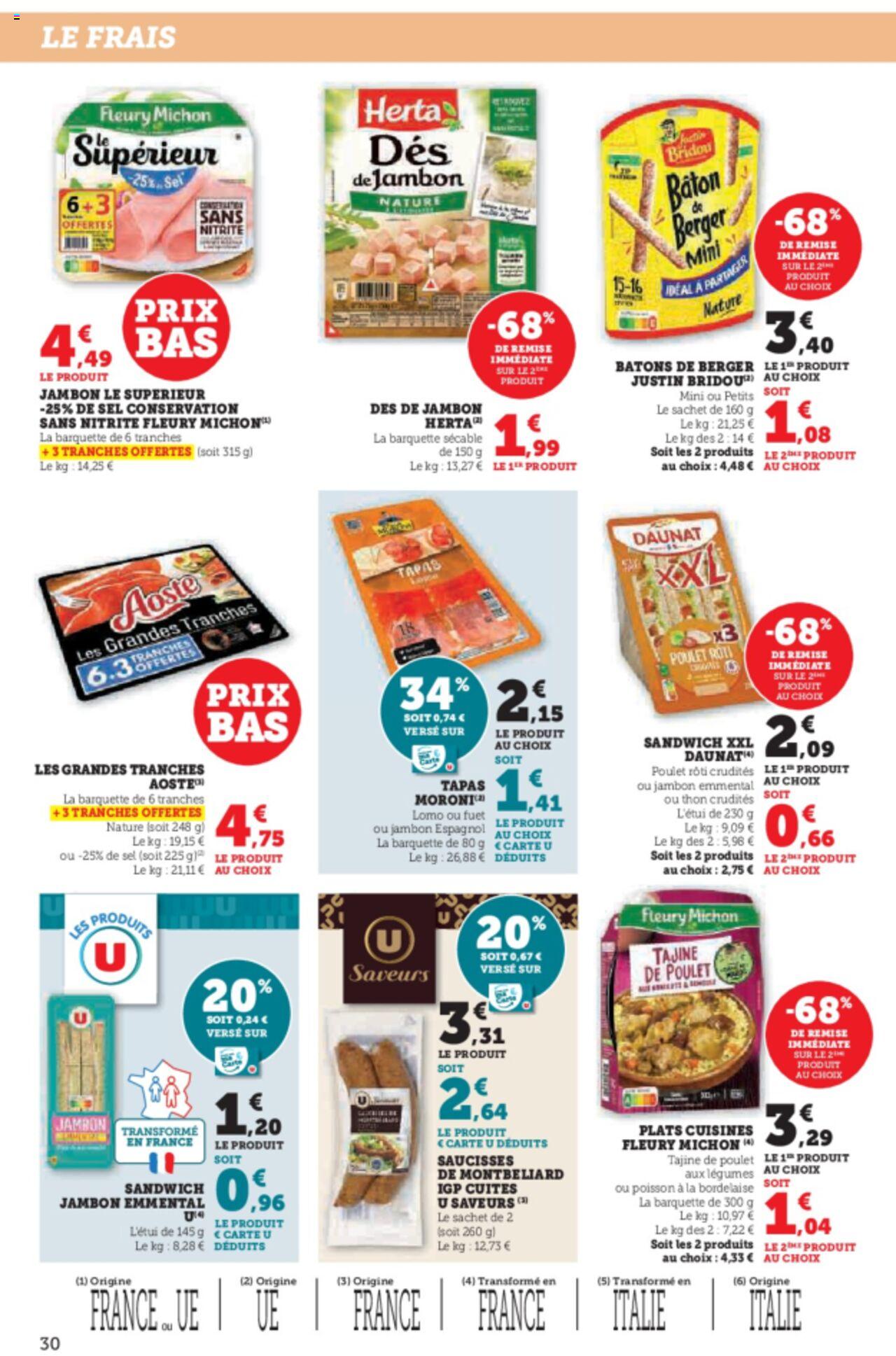 Catalogue Super U 3 – 14 Avril 2024 Page 30