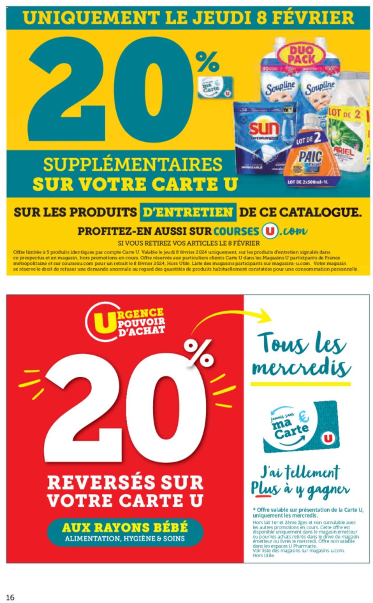 Catalogue Super U 30 Jan – 11 Fev 2024 Page 16